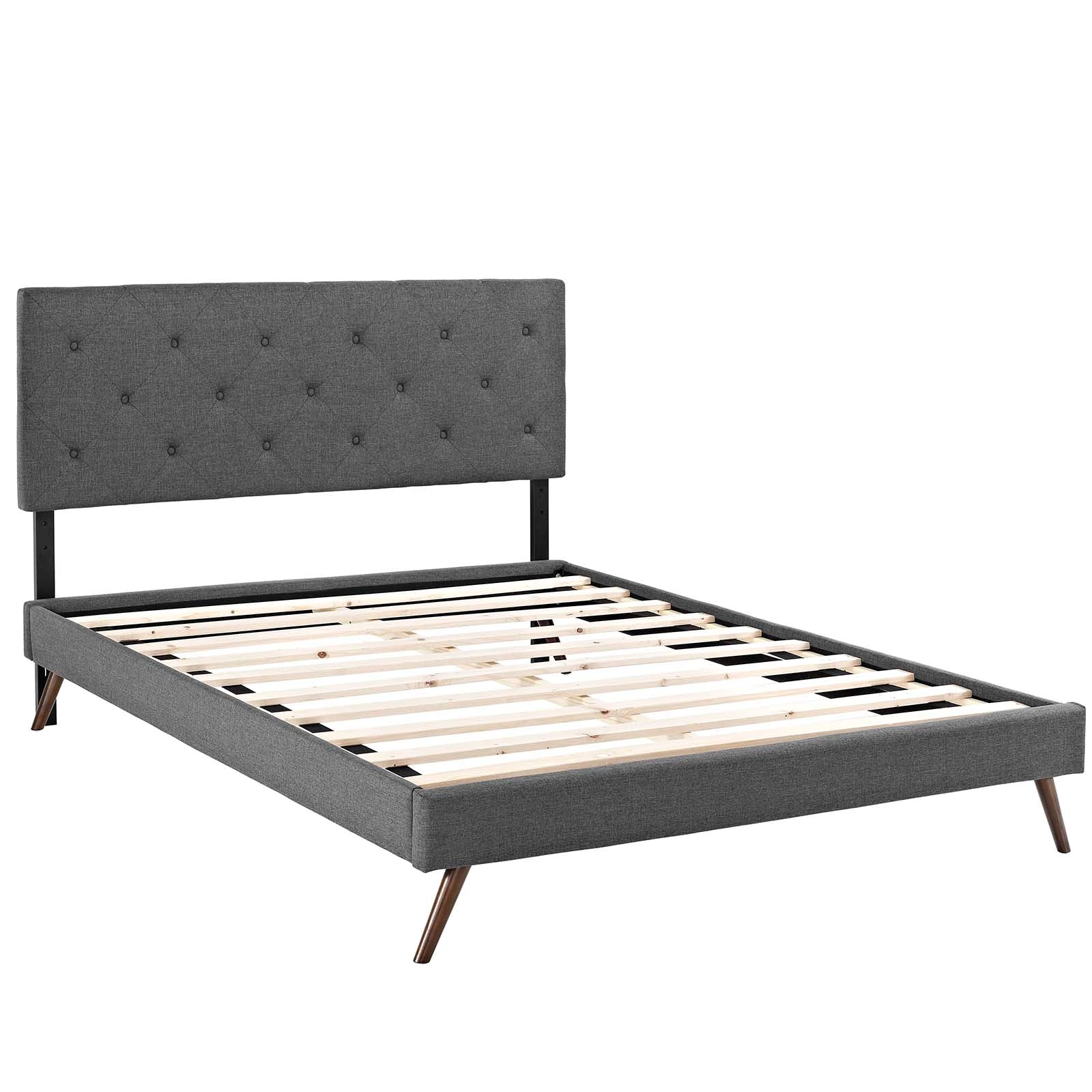 Tarah Queen Fabric Platform Bed with Round Splayed Legs By Modway - MOD-5979 - Image 8