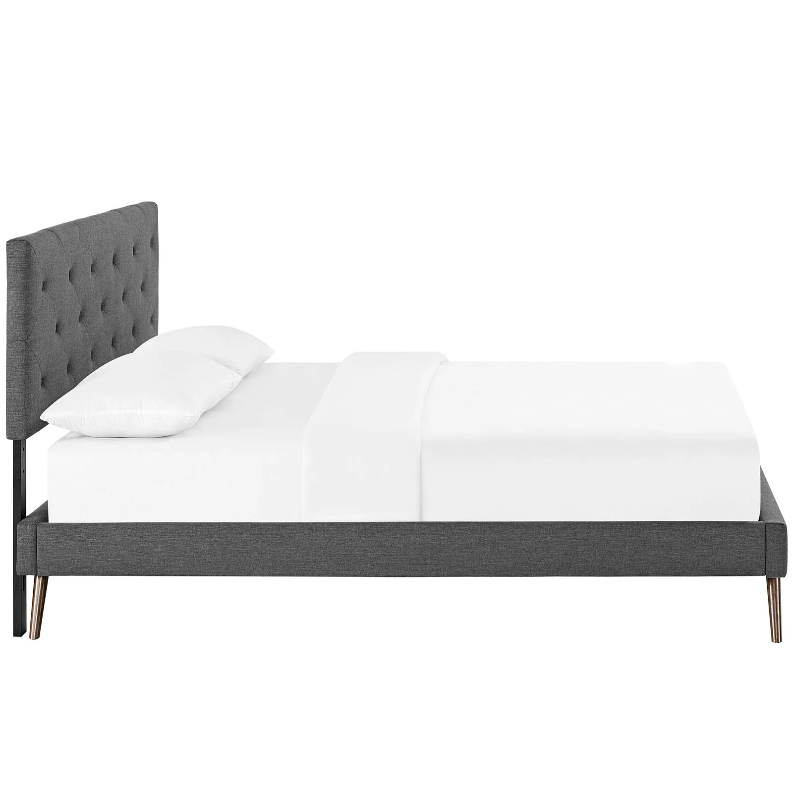 Tarah Queen Fabric Platform Bed with Round Splayed Legs By Modway - MOD-5979 - Image 9