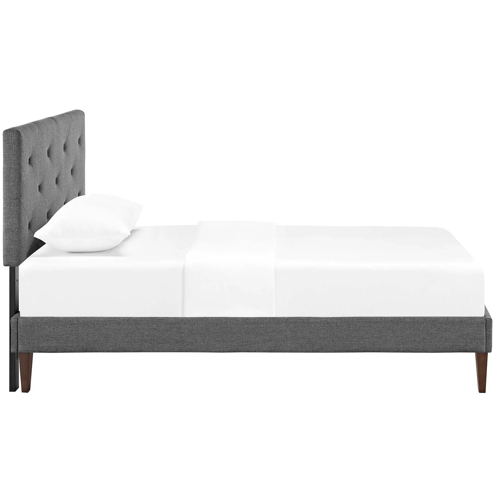 Tarah Twin Fabric Platform Bed with Squared Tapered Legs By Modway - MOD-5983 - Image 4