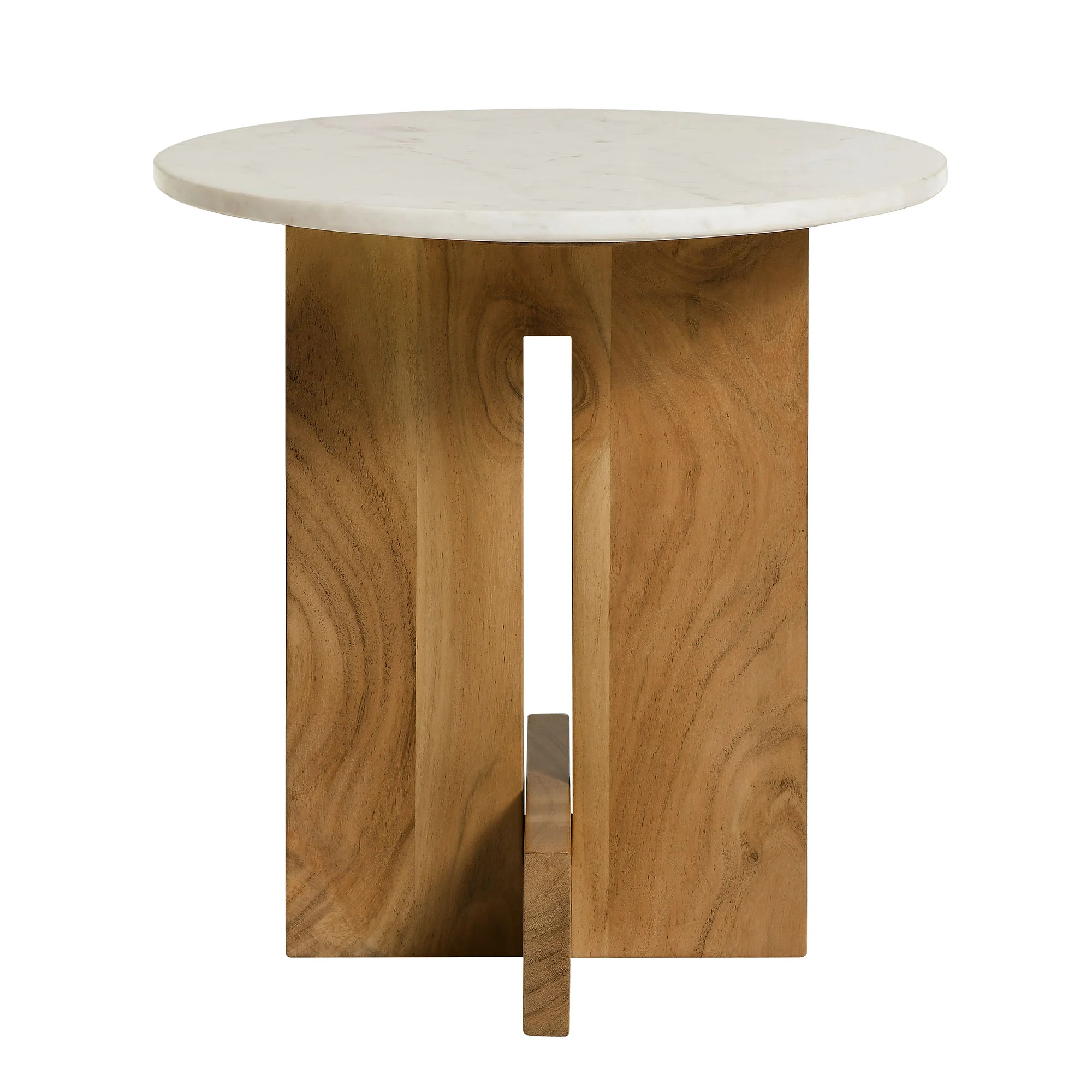 Tarin Acacia Wood and Marble Side Table by Modway - Image 2