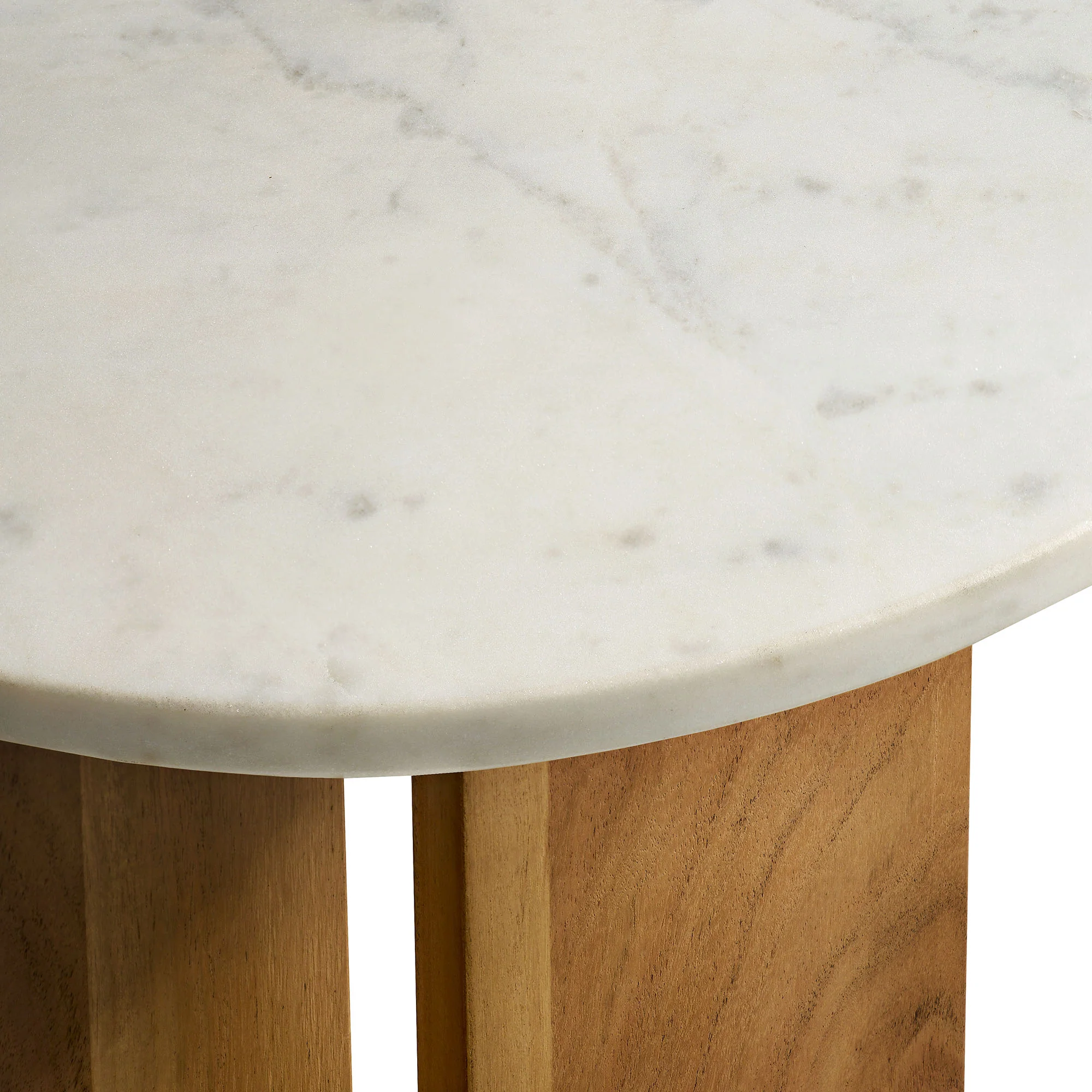 Tarin Acacia Wood and Marble Side Table by Modway - Image 4