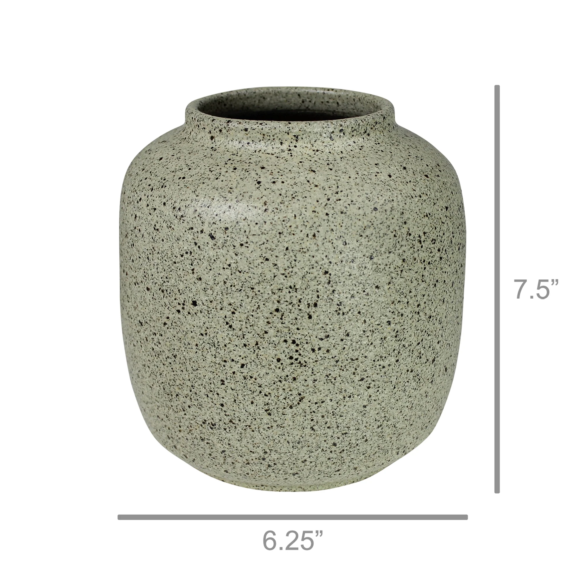 Tarpon Drum Vase, Ceramic By HomArt - Image 2