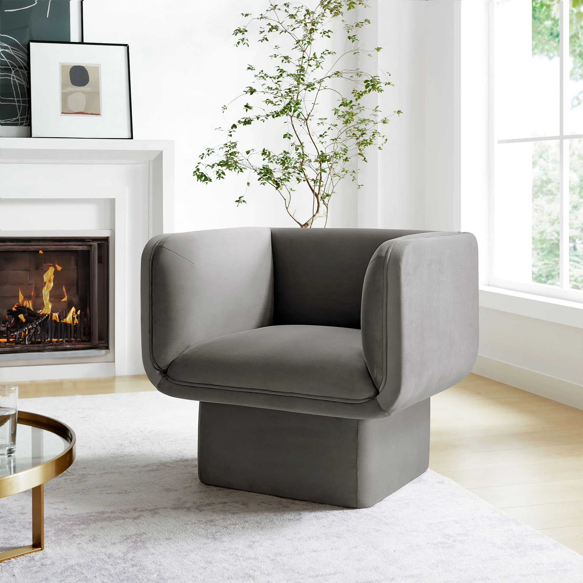 Tate Performance Velvet Accent Chair by Modway - Image 25