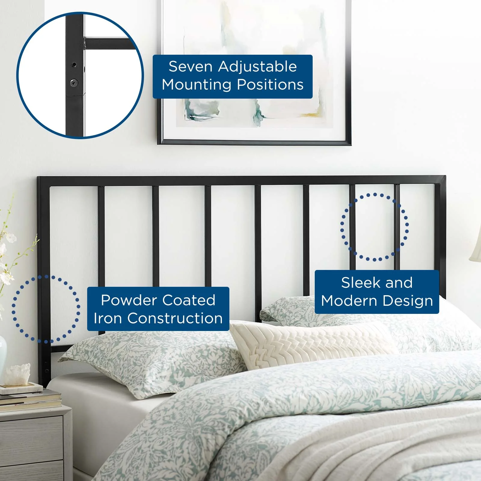 Tatum Twin Metal Headboard By Modway - MOD-6168 - Image 7