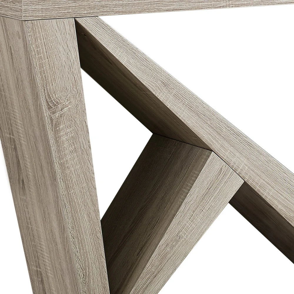 Taupe Abstract Console Table By Homeroots - Image 5