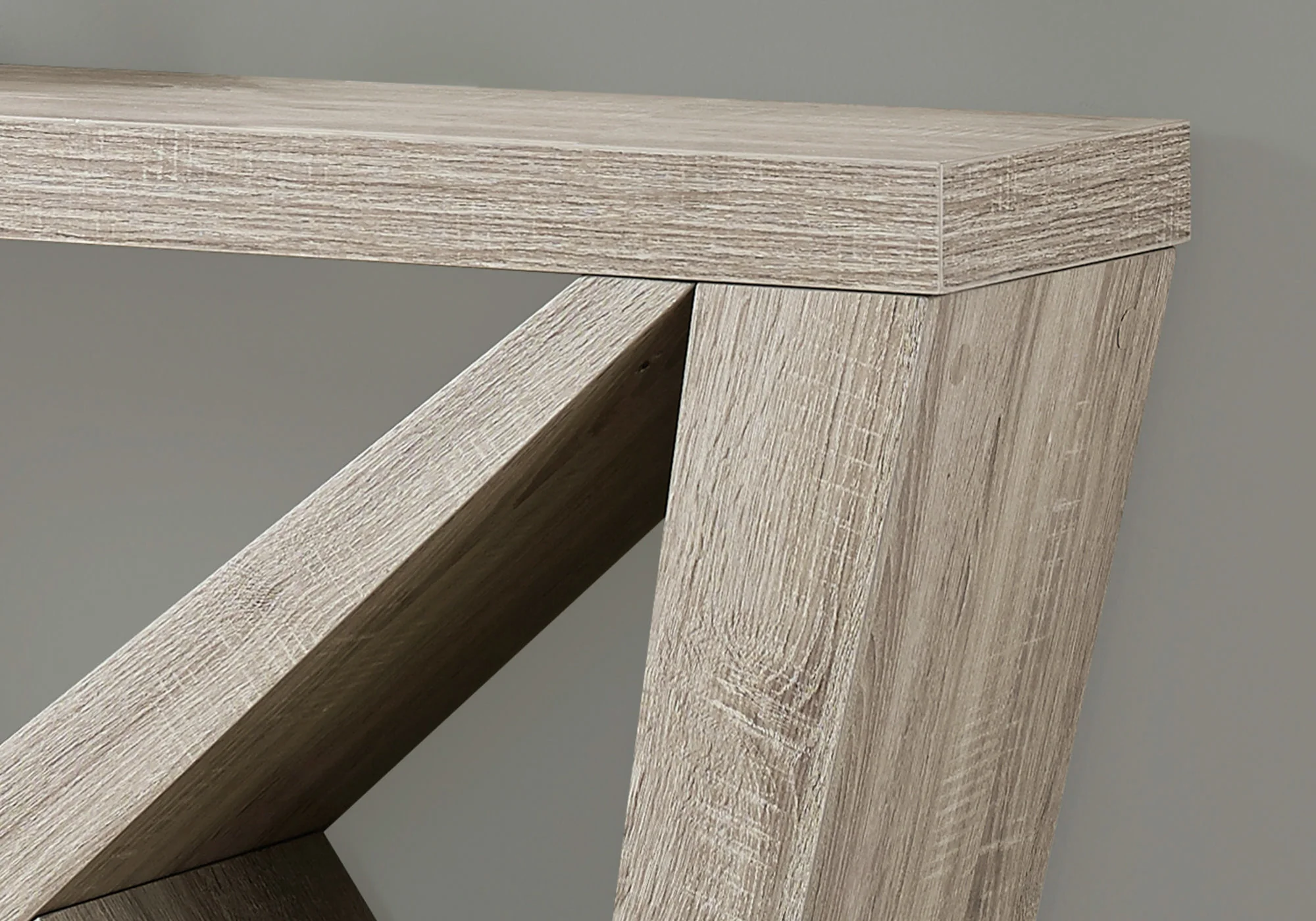 Taupe Abstract Console Table By Homeroots - Image 7