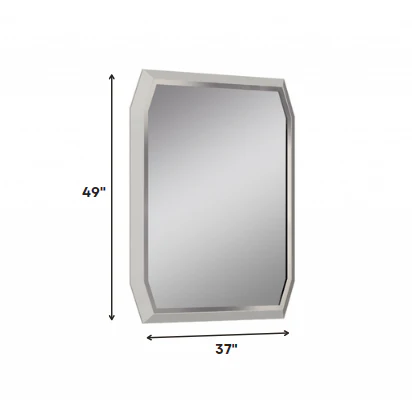 Taupe Glass Mirror By Homeroots - Image 2