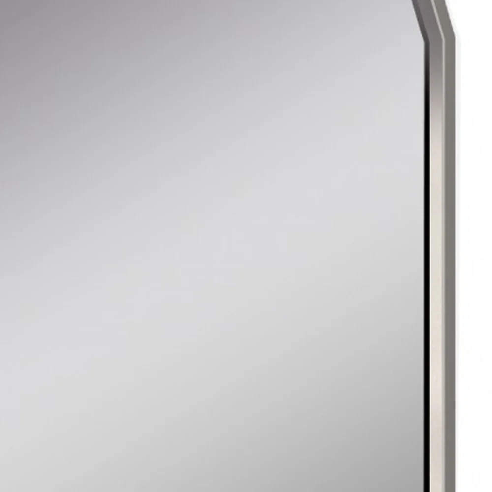 Taupe Glass Mirror By Homeroots - Image 5