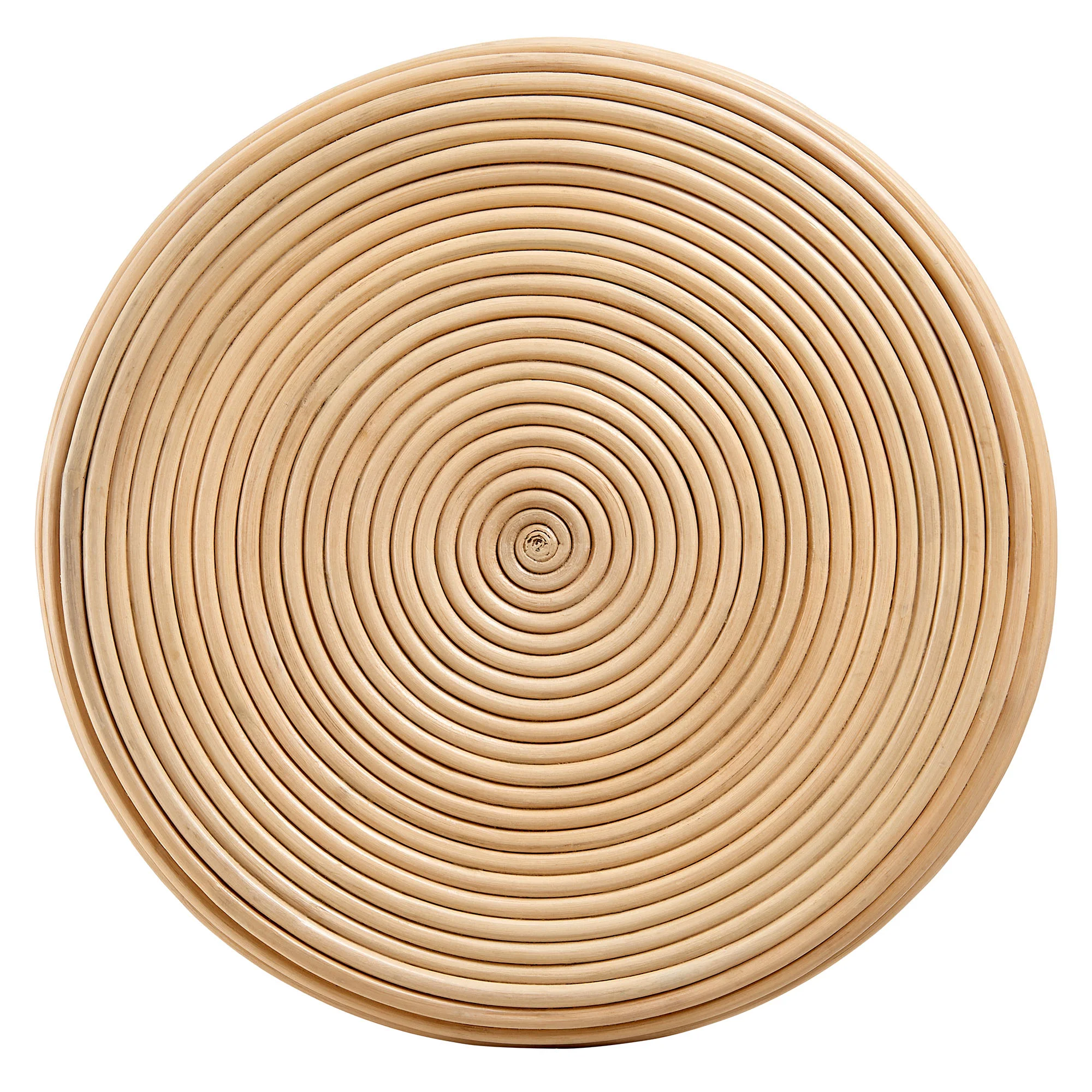 Tavi Hourglass Natural Rattan Round Side Table by Modway - Image 4