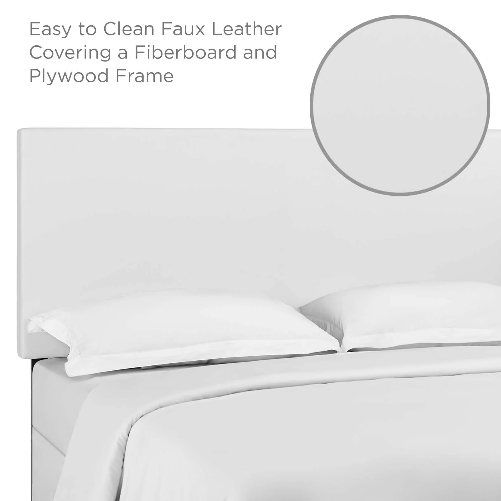 Taylor Twin Upholstered Faux Leather Headboard By Modway - MOD-5876 - Image 6