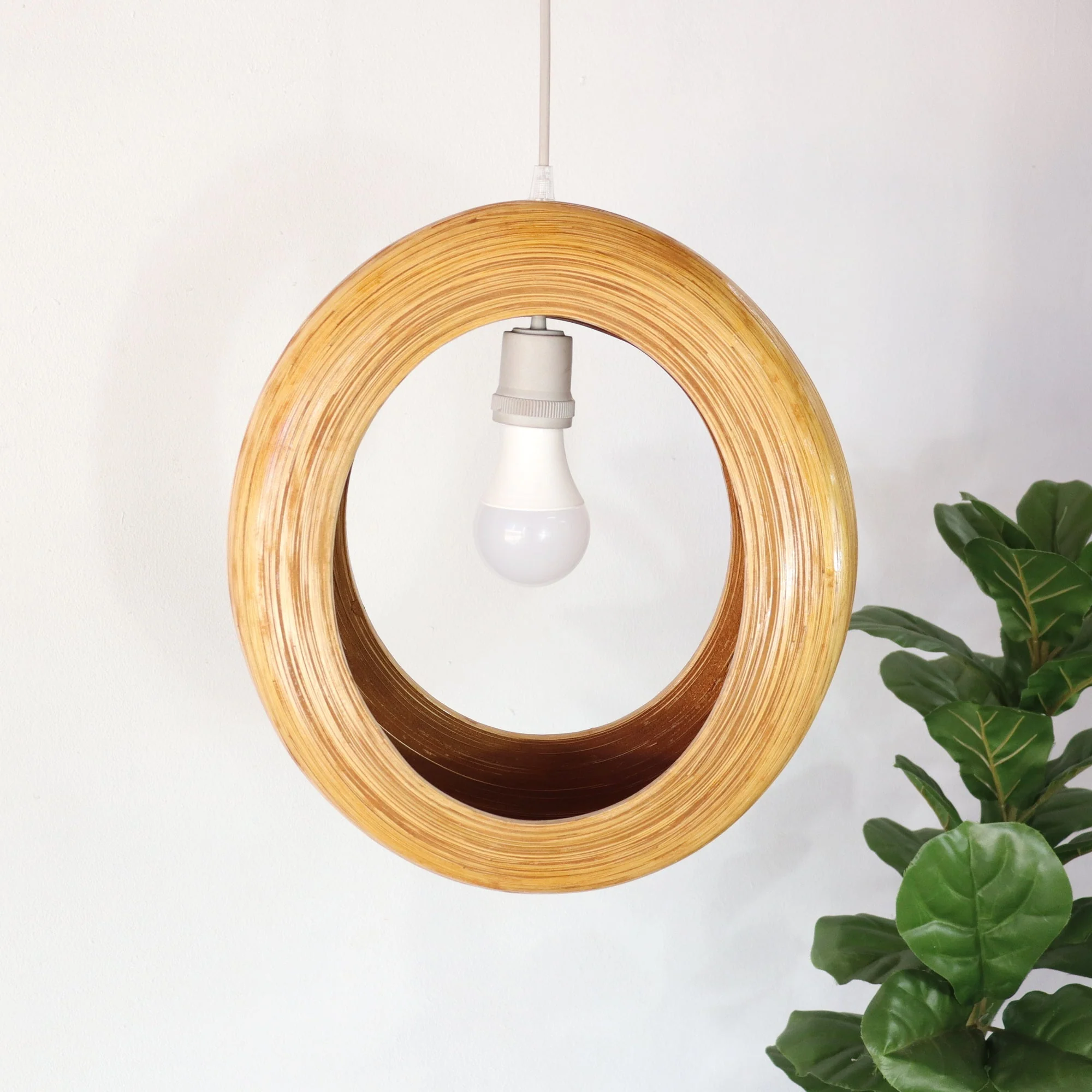 Taywika - Bamboo Pendant Light Shade By Thaihome - Image 5