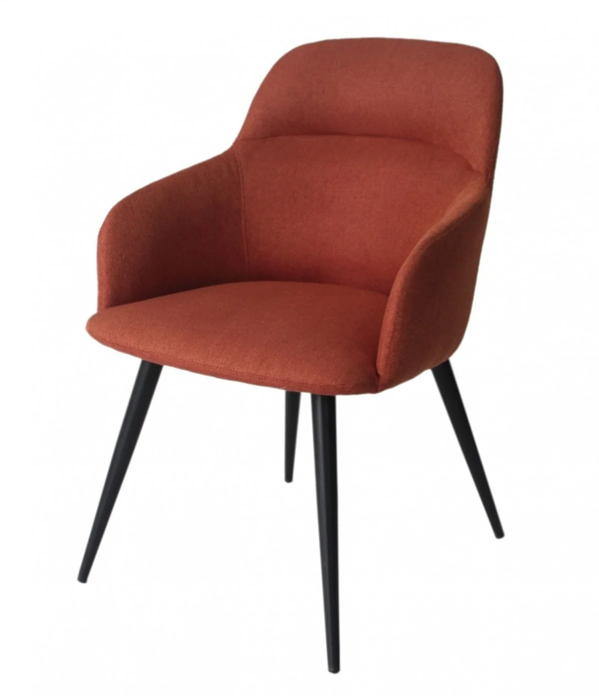 Teal and Black Linen Ergo Modern Dining Chair By Homeroots - Image 5