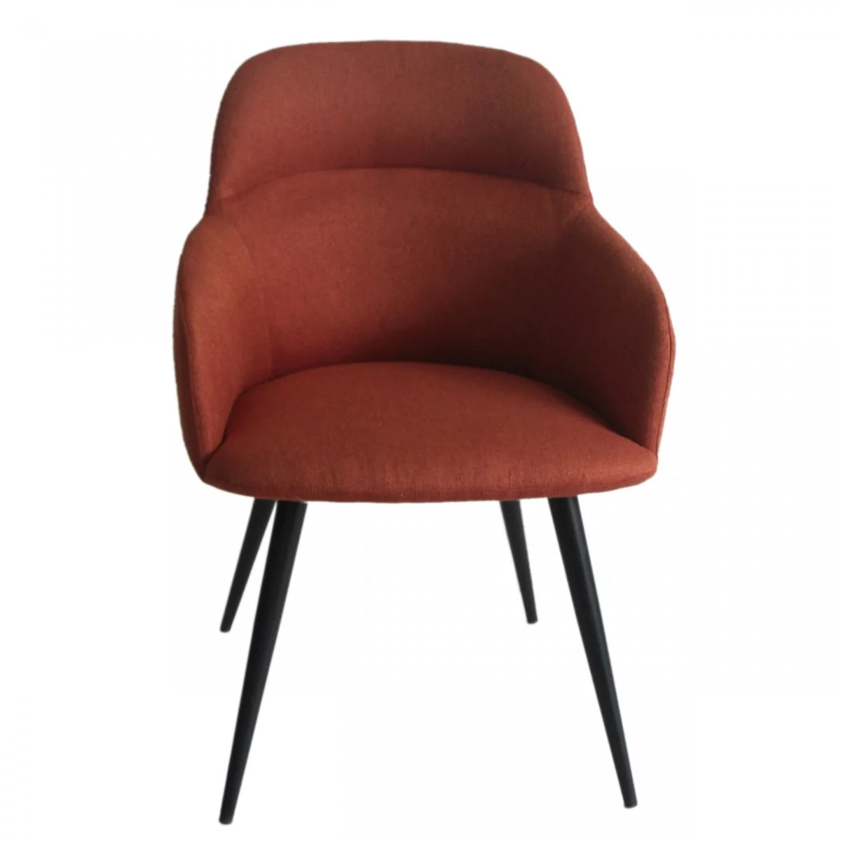 Teal and Black Linen Ergo Modern Dining Chair By Homeroots - Image 7