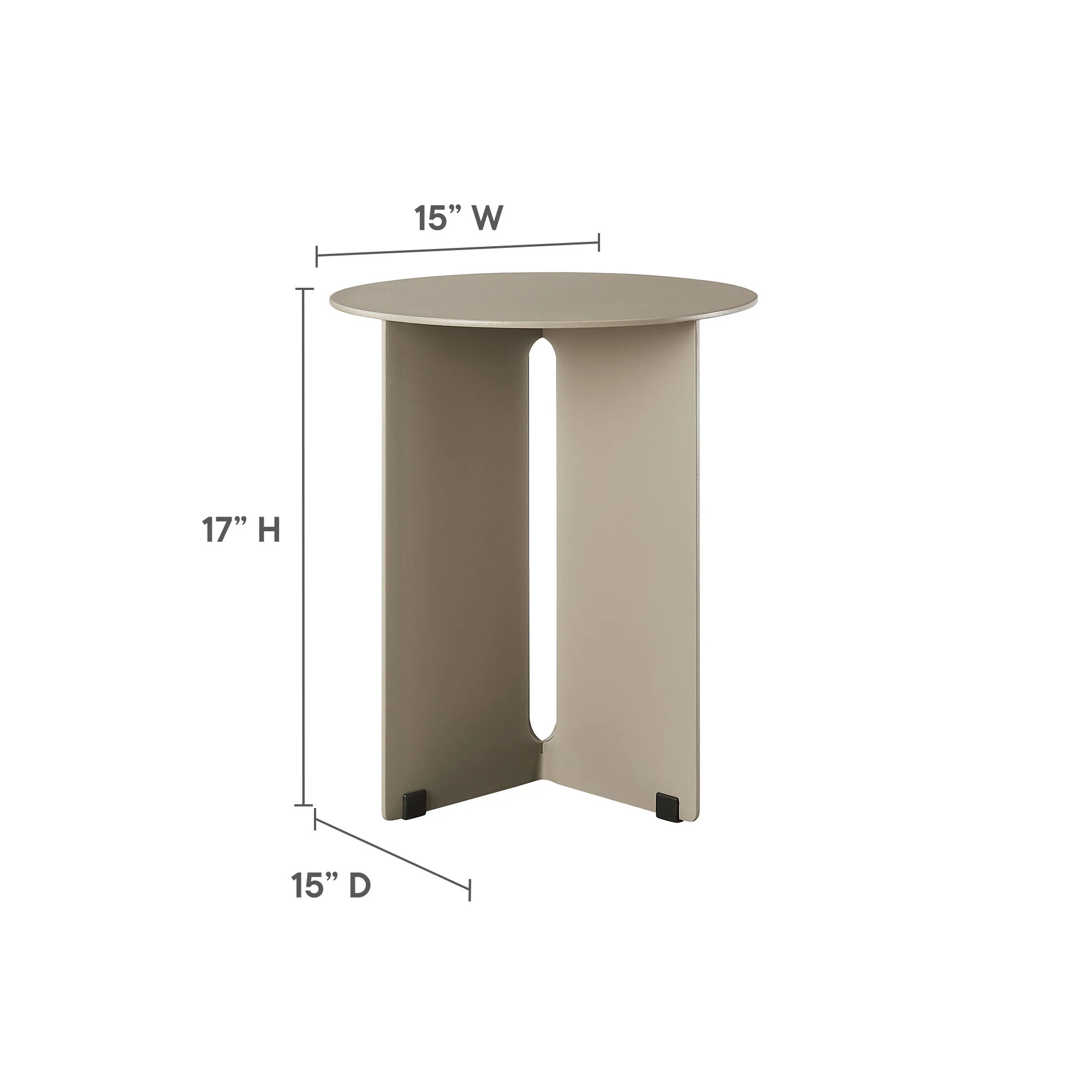 Tecton Outdoor Patio Aluminum Side Table by Modway - Image 14