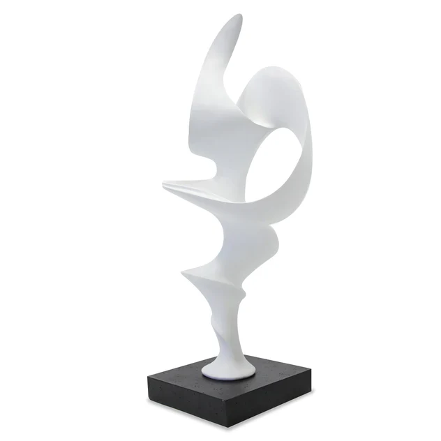 Tendril 19.8"H Sculpture, Whit By Gold Leaf Design Group - Image 4