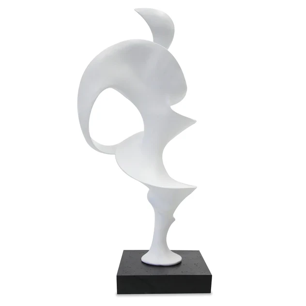 Tendril 19.8"H Sculpture, Whit By Gold Leaf Design Group - Image 5
