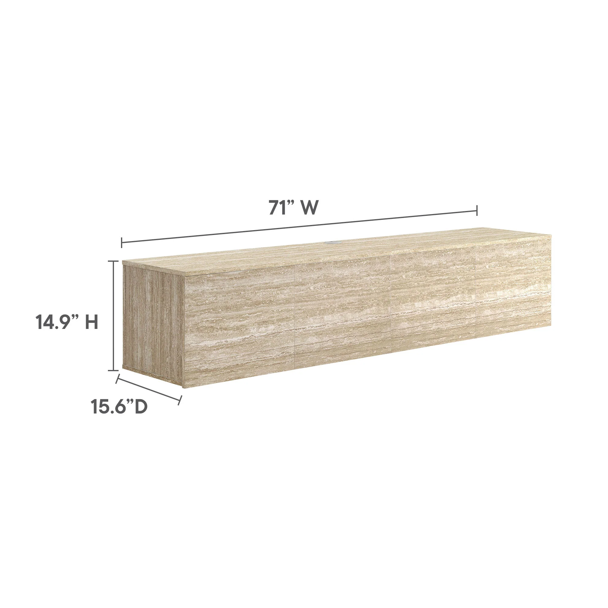 Terra 71" Wall-Mounted TV Stand by Modway - Image 10