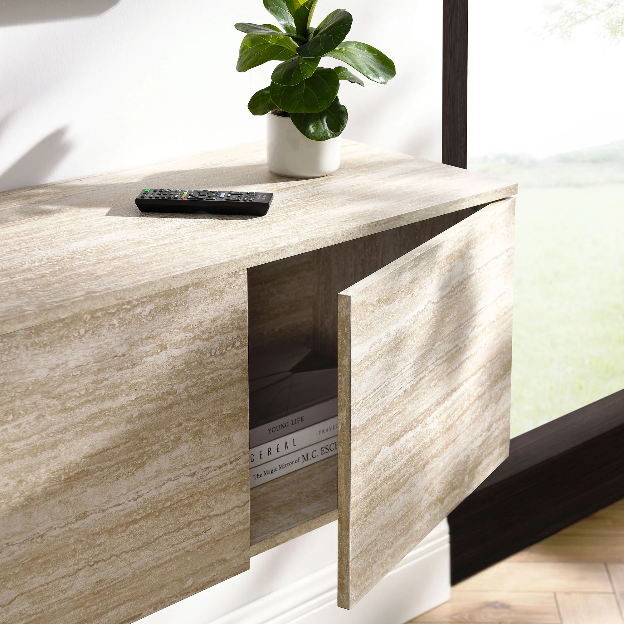 Terra 71" Wall-Mounted TV Stand by Modway - Image 8