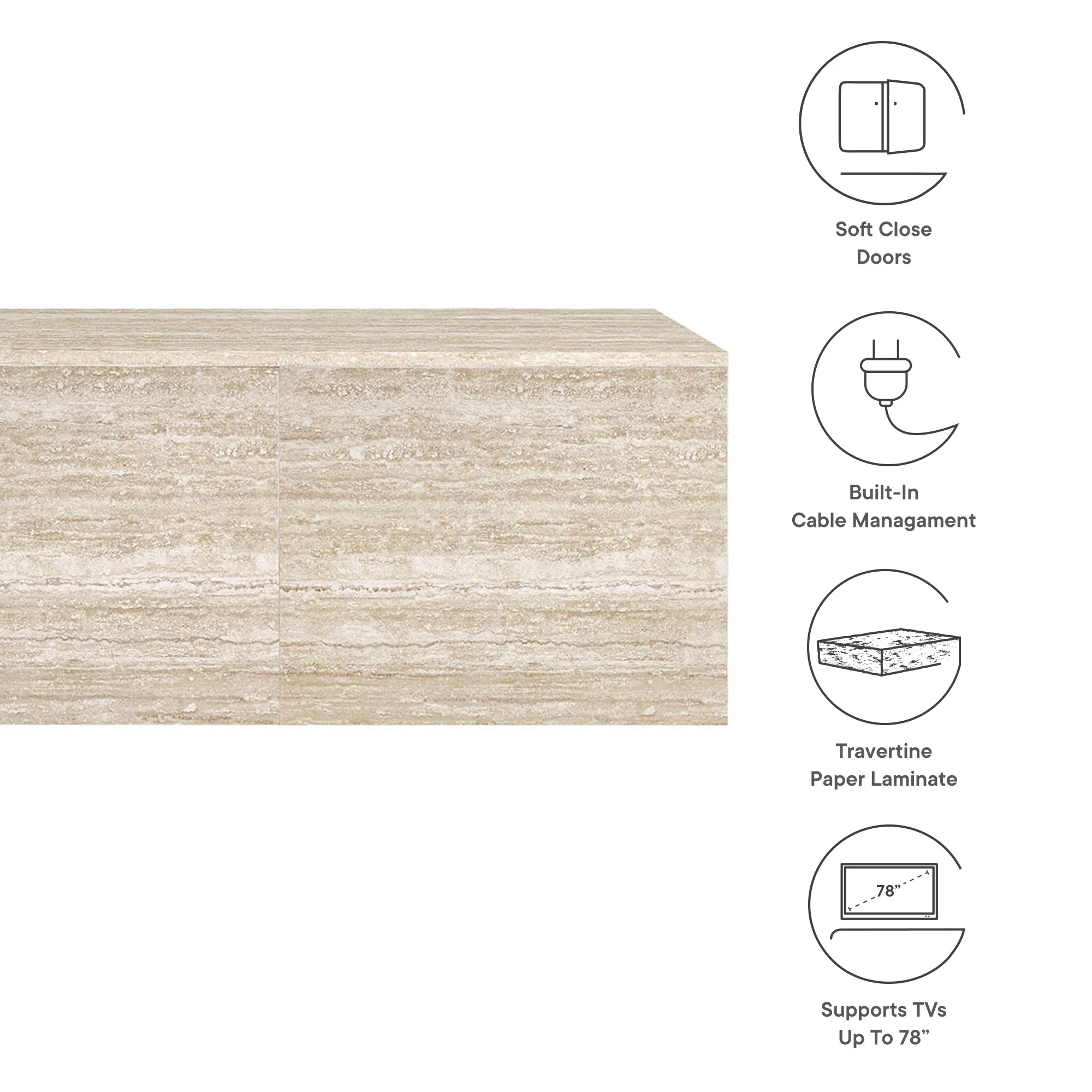 Terra 71" Wall-Mounted TV Stand by Modway - Image 9