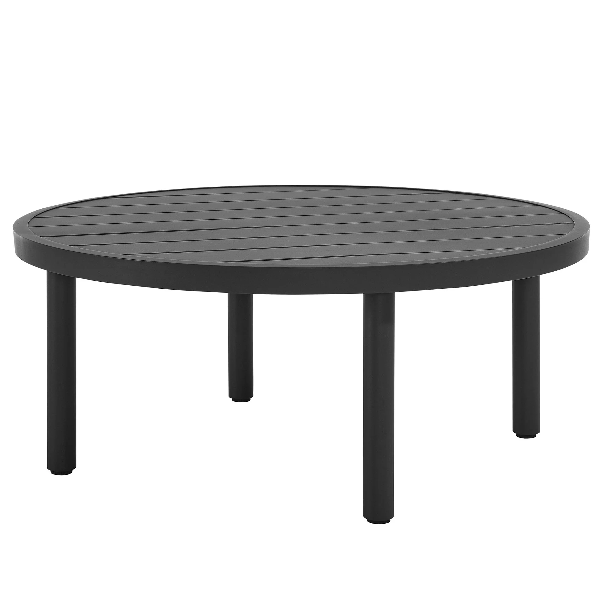 Terrace 35" Outdoor Patio Aluminum Round Coffee Table by Modway - Image 2