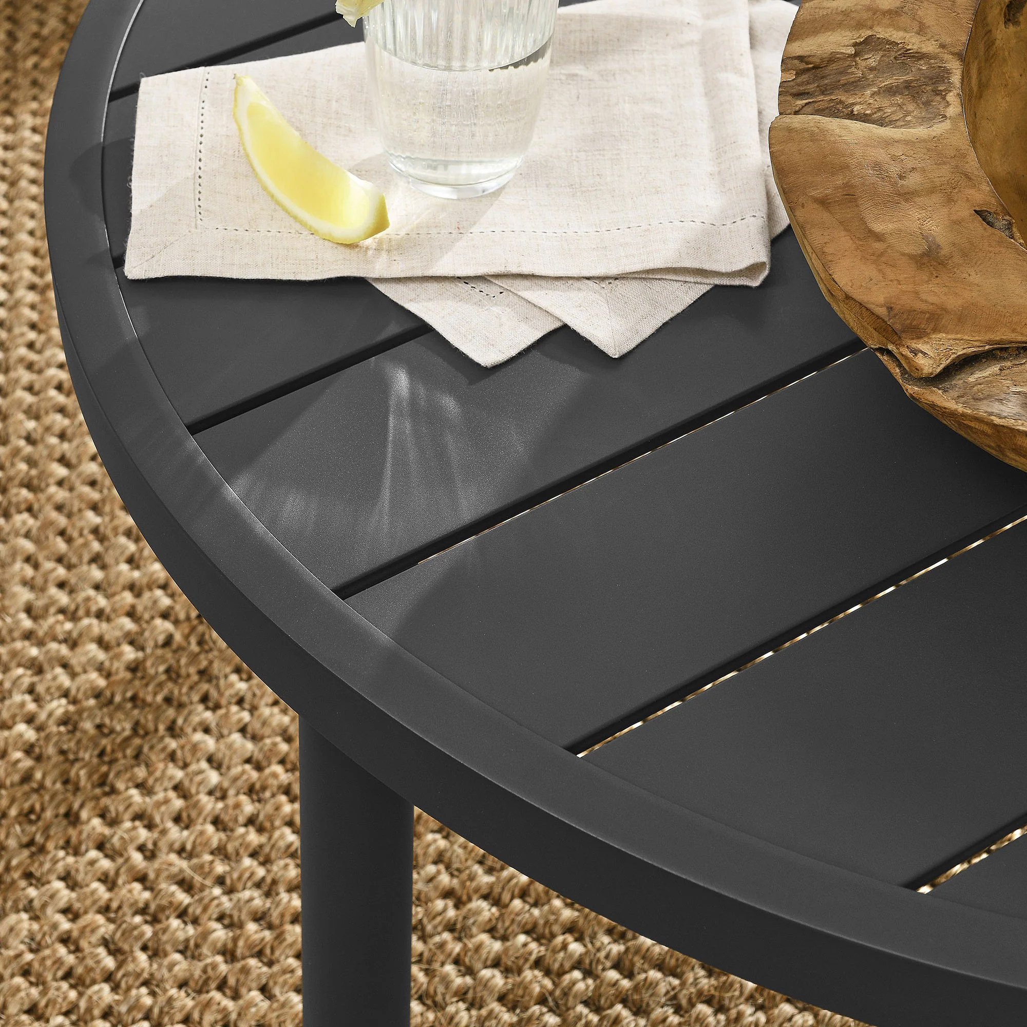 Terrace 35" Outdoor Patio Aluminum Round Coffee Table by Modway - Image 5