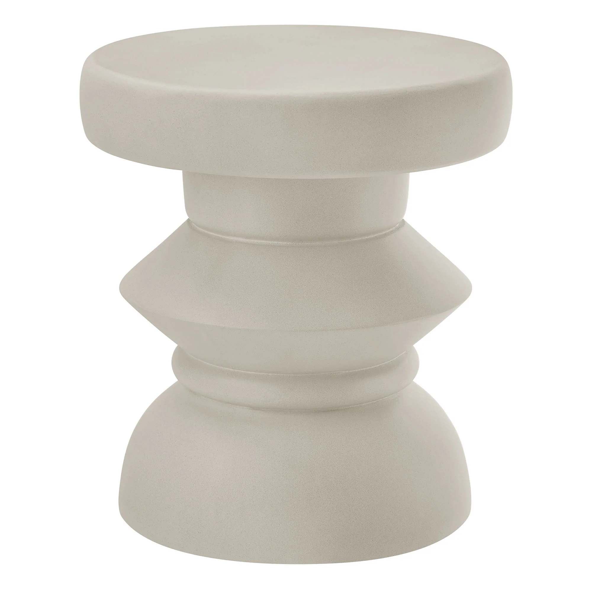 Terza Indoor - Outdoor Patio Concrete Side Table by Modway - Image 2