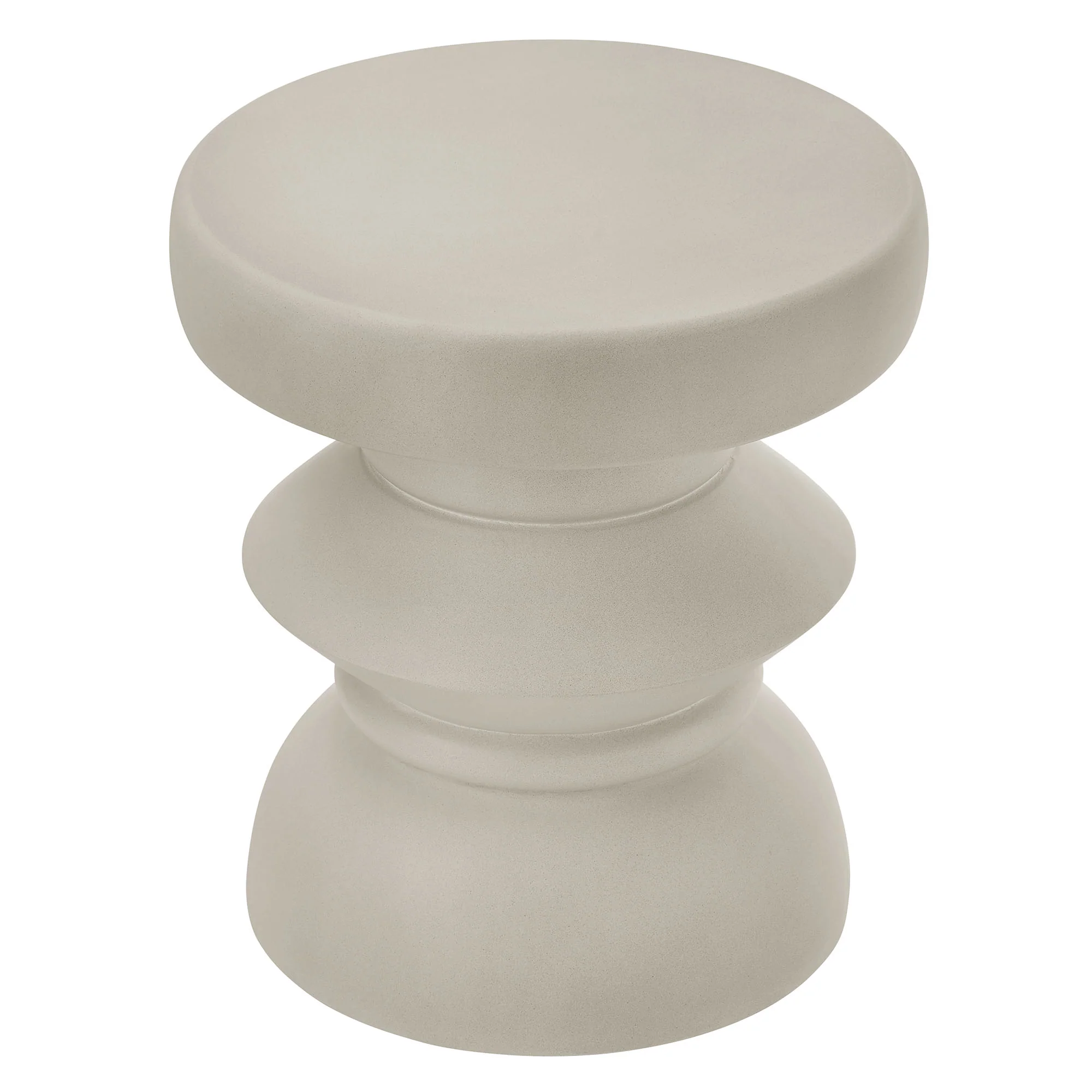 Terza Indoor - Outdoor Patio Concrete Side Table by Modway - Image 3