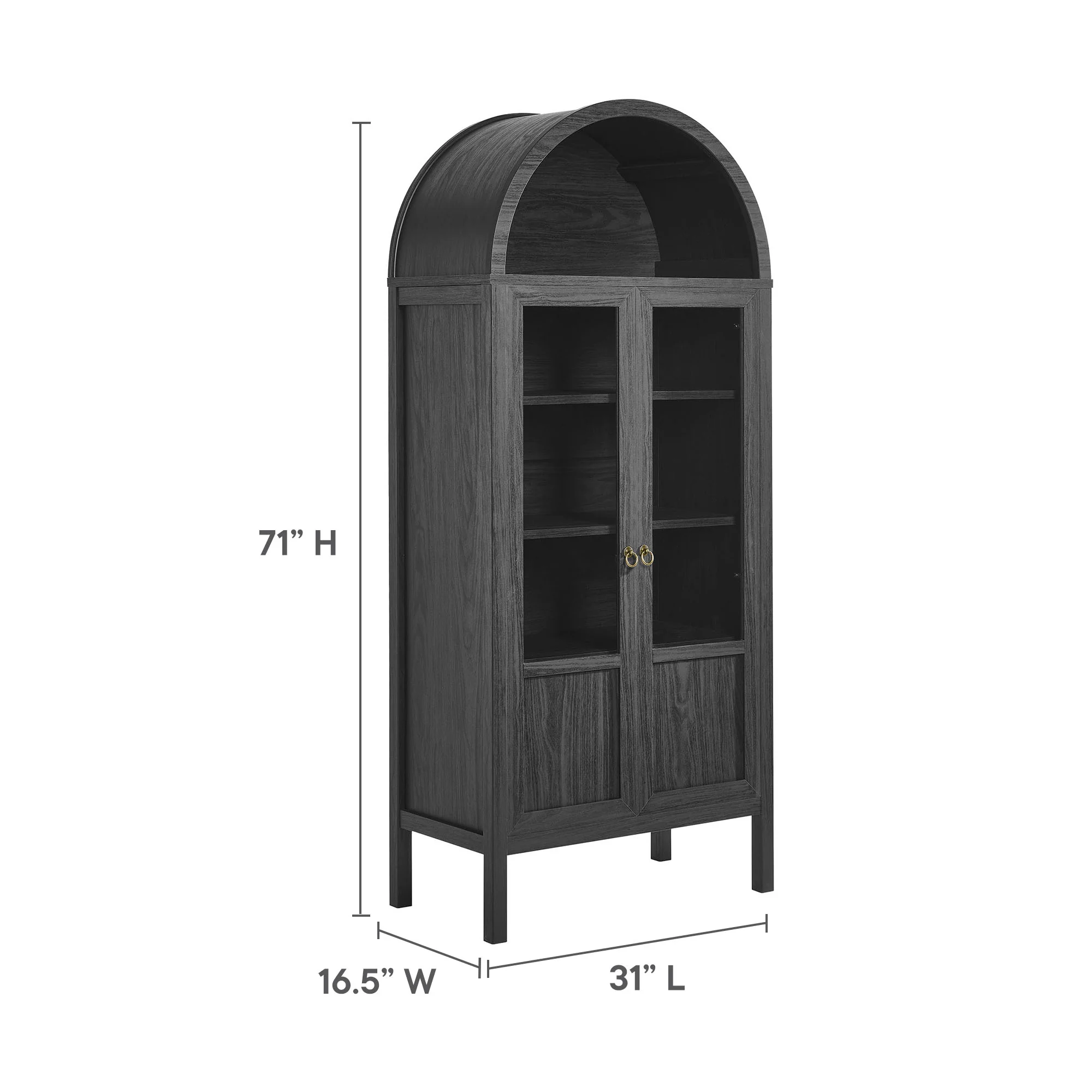 Tessa Tall Arched Storage Display Cabinet by Modway - Image 10