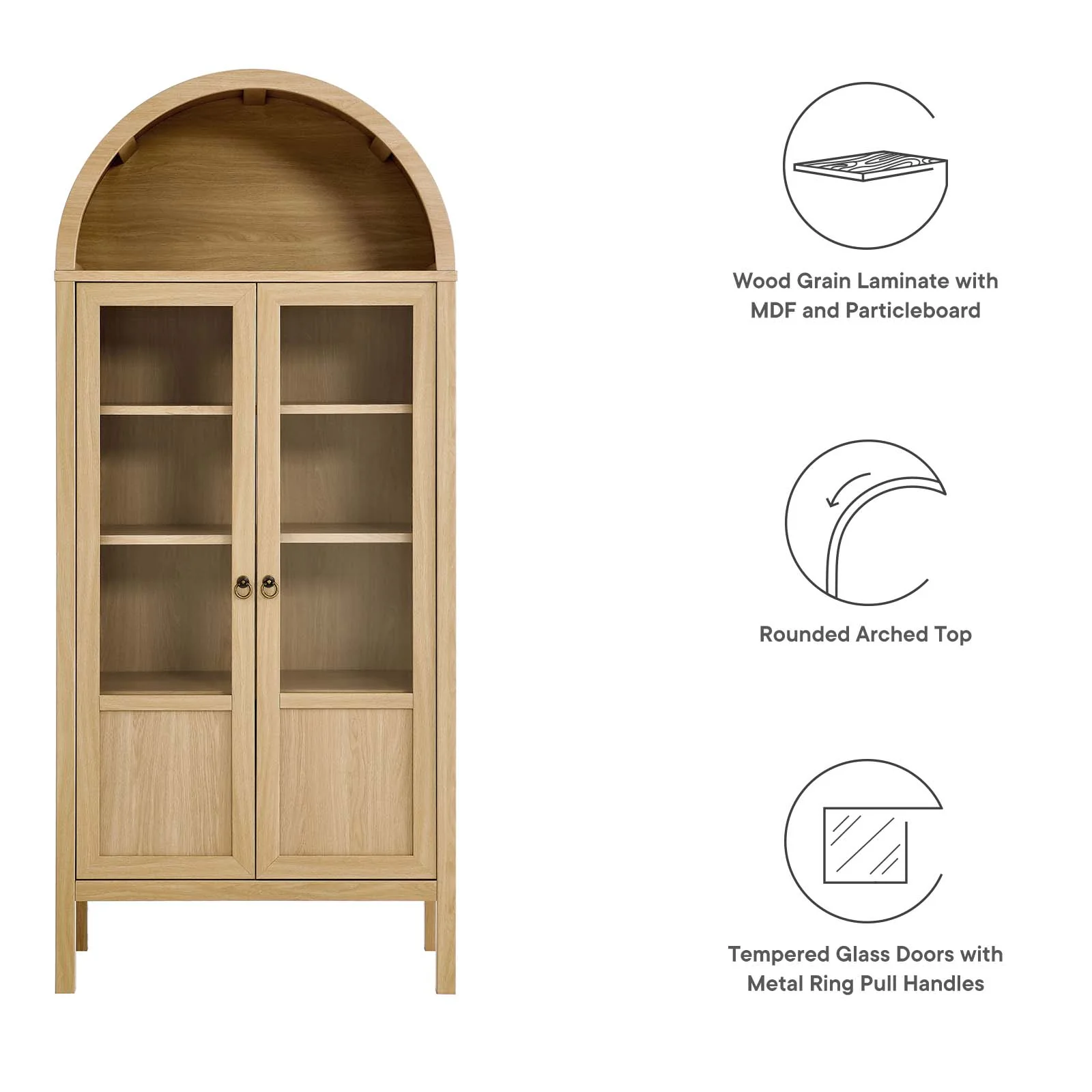 Tessa Tall Storage Display Cabinet By Modway - EEI-6638 - Image 9