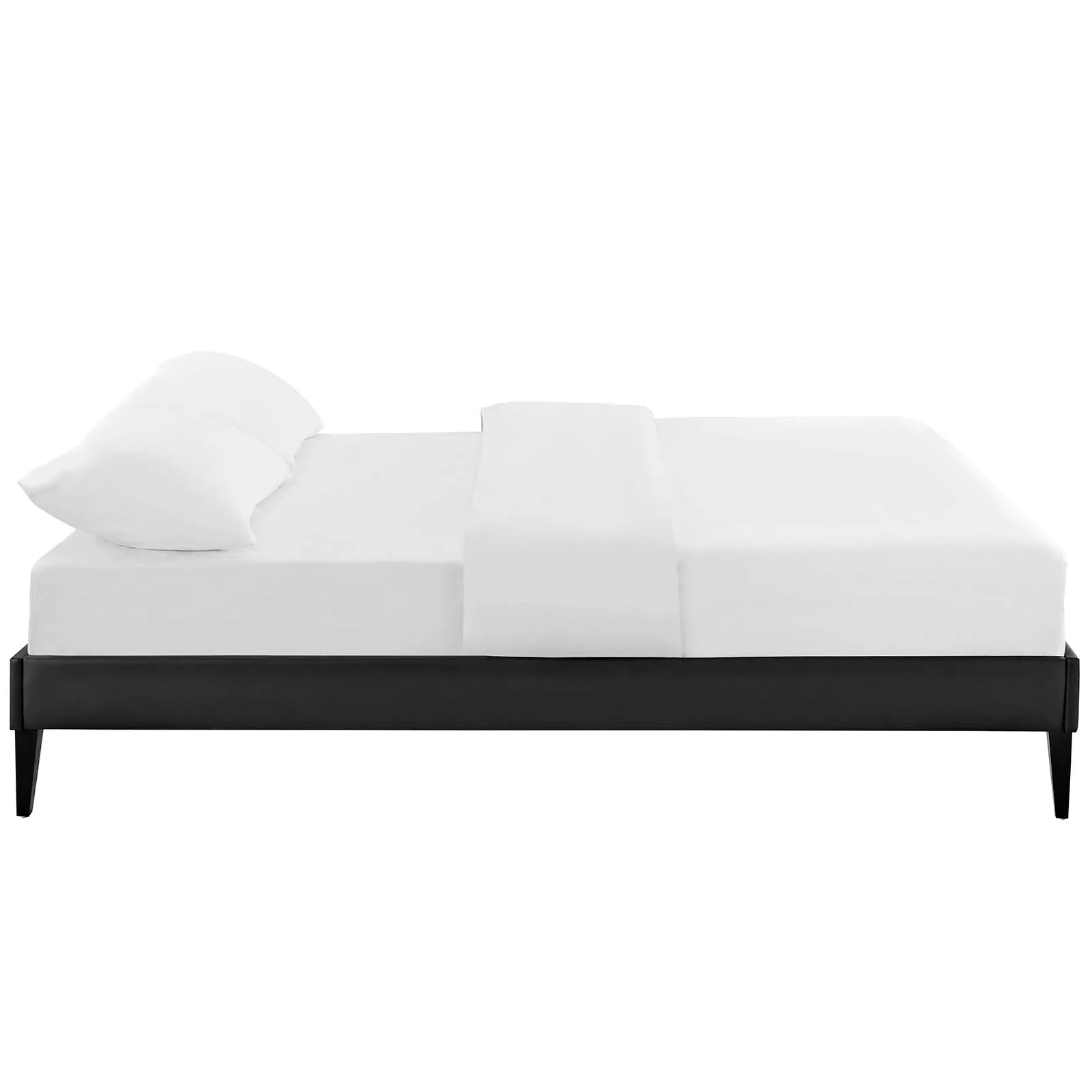 Tessie King Vinyl Bed Frame with Squared Tapered Legs By Modway - MOD-5900 - Image 4