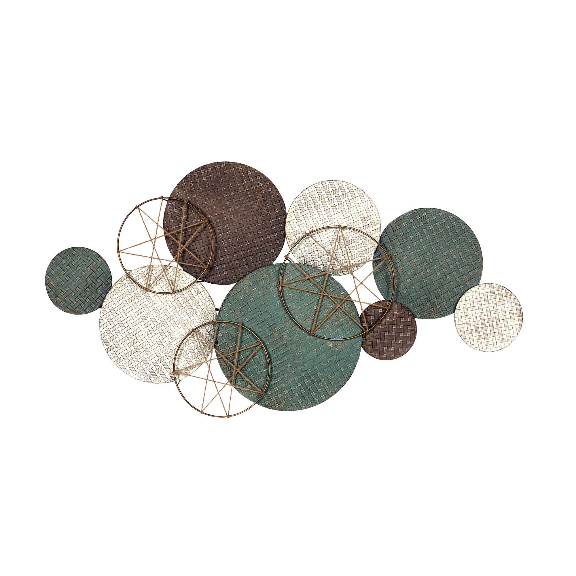 Textured Metal Plate Wall Decor By Homeroots - Image 2