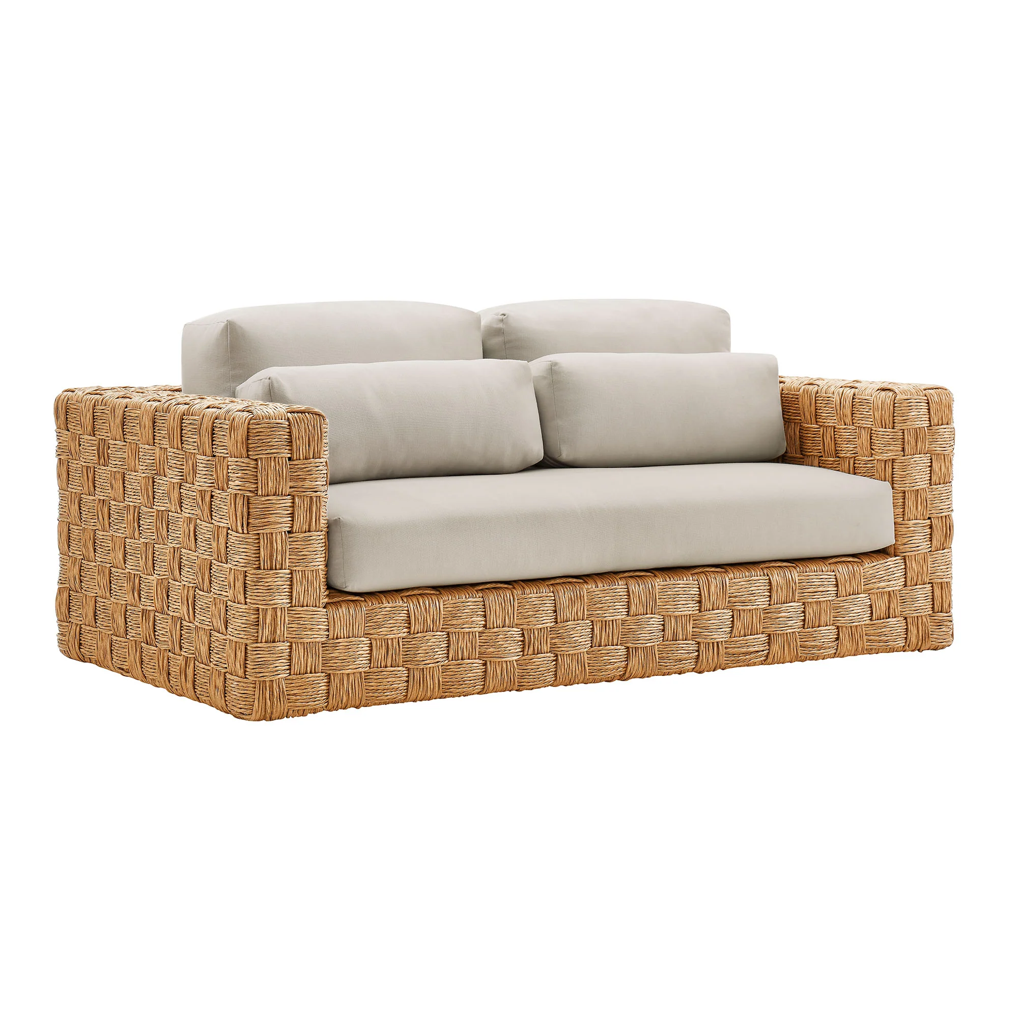 Thames Outdoor Patio Wicker Outdoor Patio Rattan Loveseat by Modway - Image 2