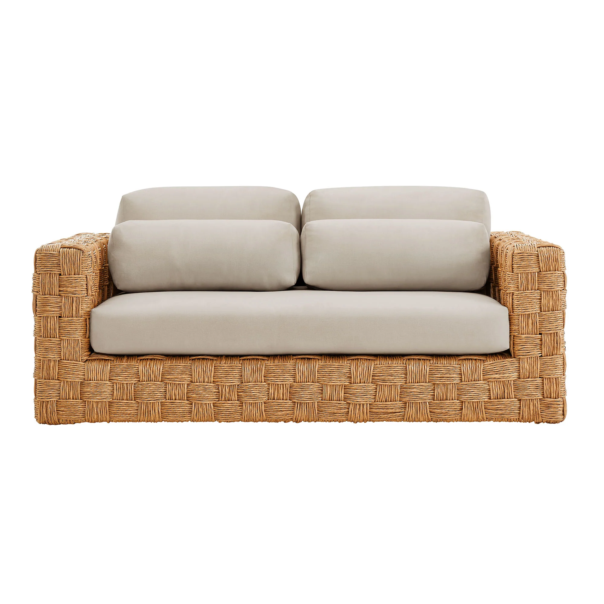 Thames Outdoor Patio Wicker Outdoor Patio Rattan Loveseat by Modway - Image 5