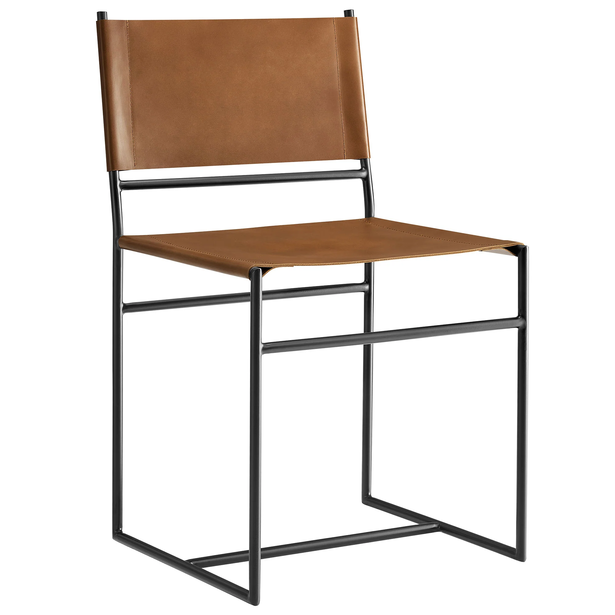 Thatcher Leather and Metal Dining Chair by Modway - Image 2
