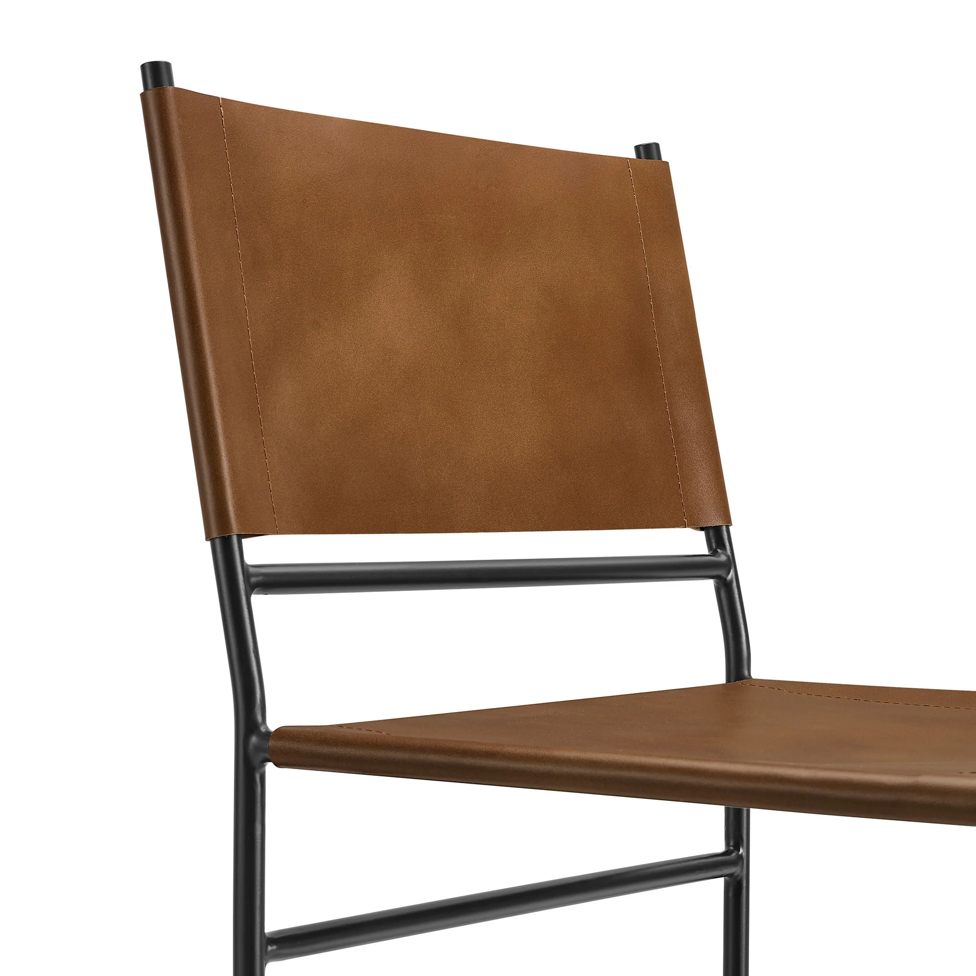 Thatcher Leather and Metal Dining Chair by Modway - Image 6