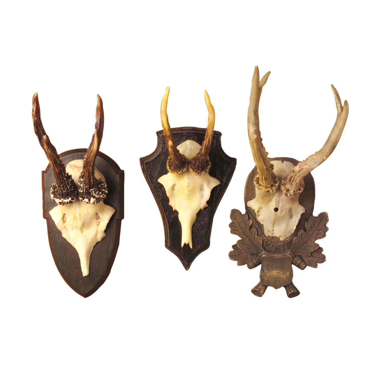 The Hunt Club Reproduction Antler Trophy Set Of 6 By Two's Company - Image 2