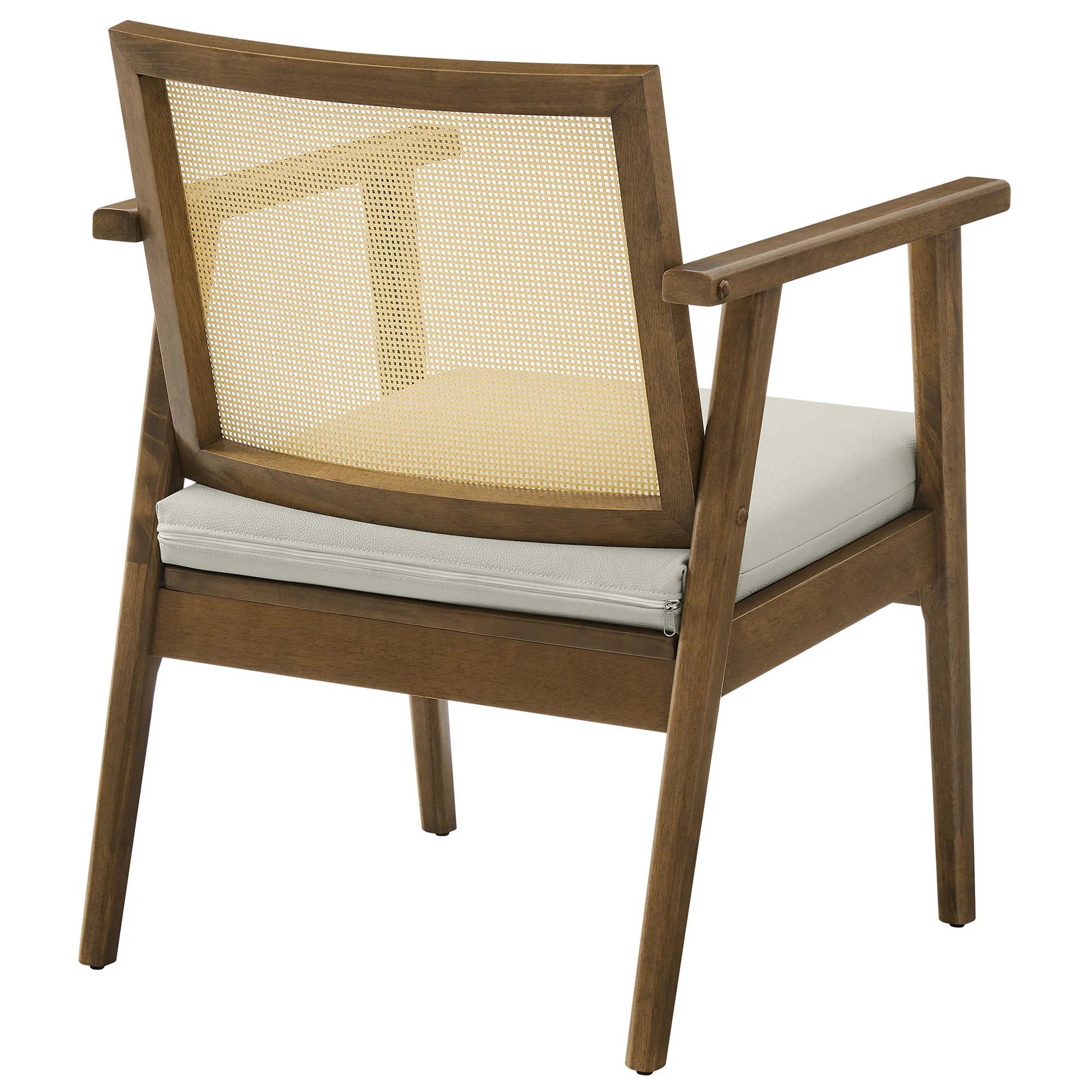 Thera Vegan Leather and Cane Accent Armchairs Set of 2 by Modway - Image 14