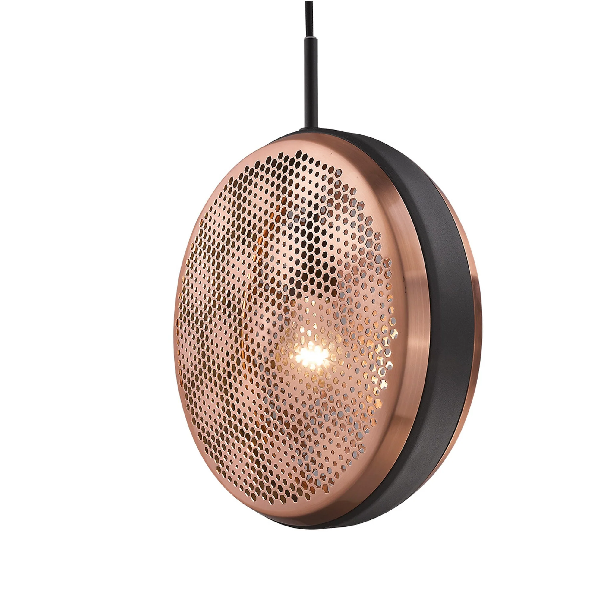 Tholos 1-Light Matte Black Pendant By Homeroots - Image 3