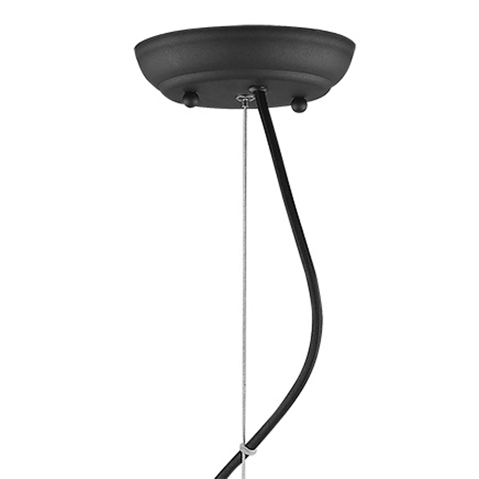 Tholos 4-Light Matte Black Pendant By Homeroots - Image 4