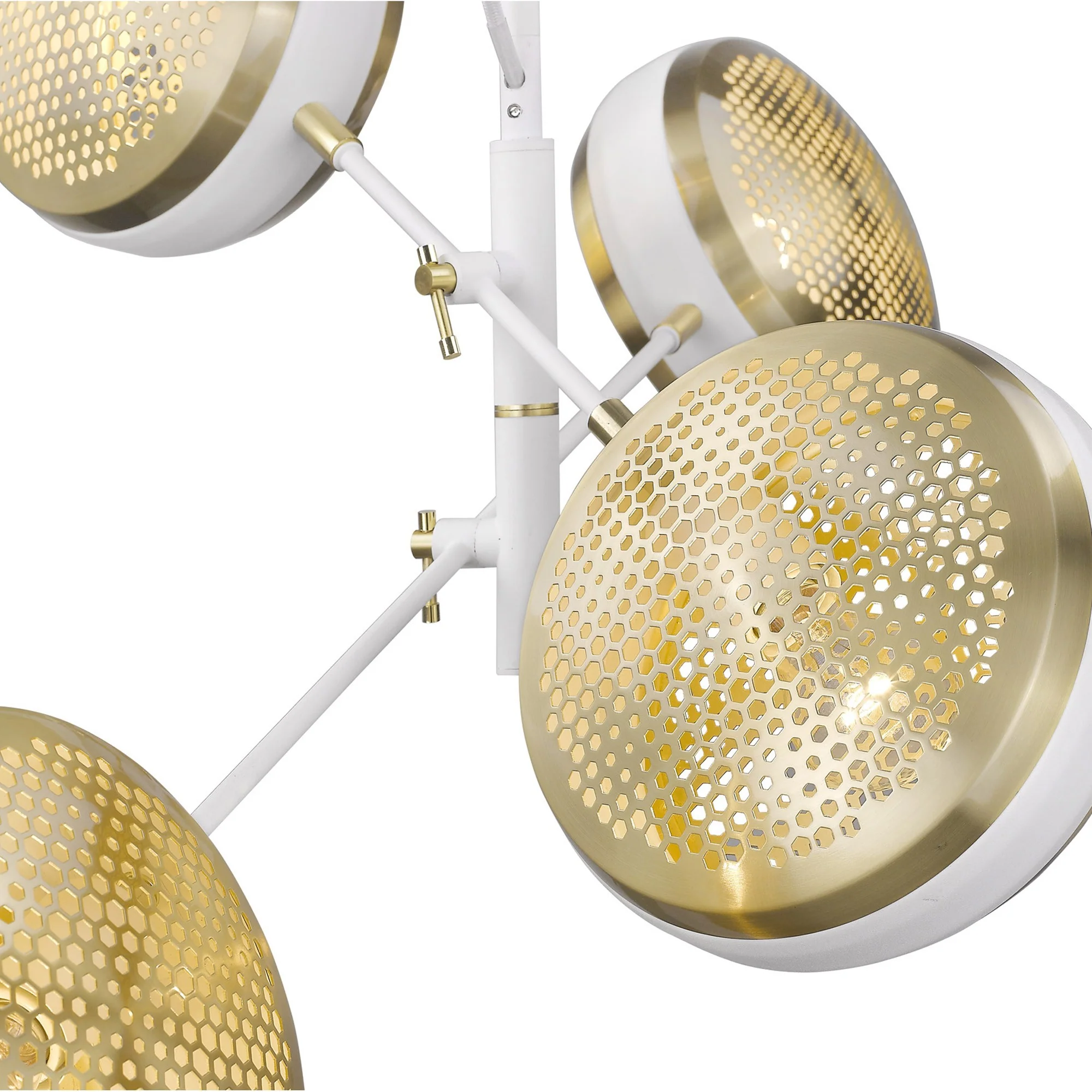 Tholos 4-Light White Pendant By Homeroots - Image 3