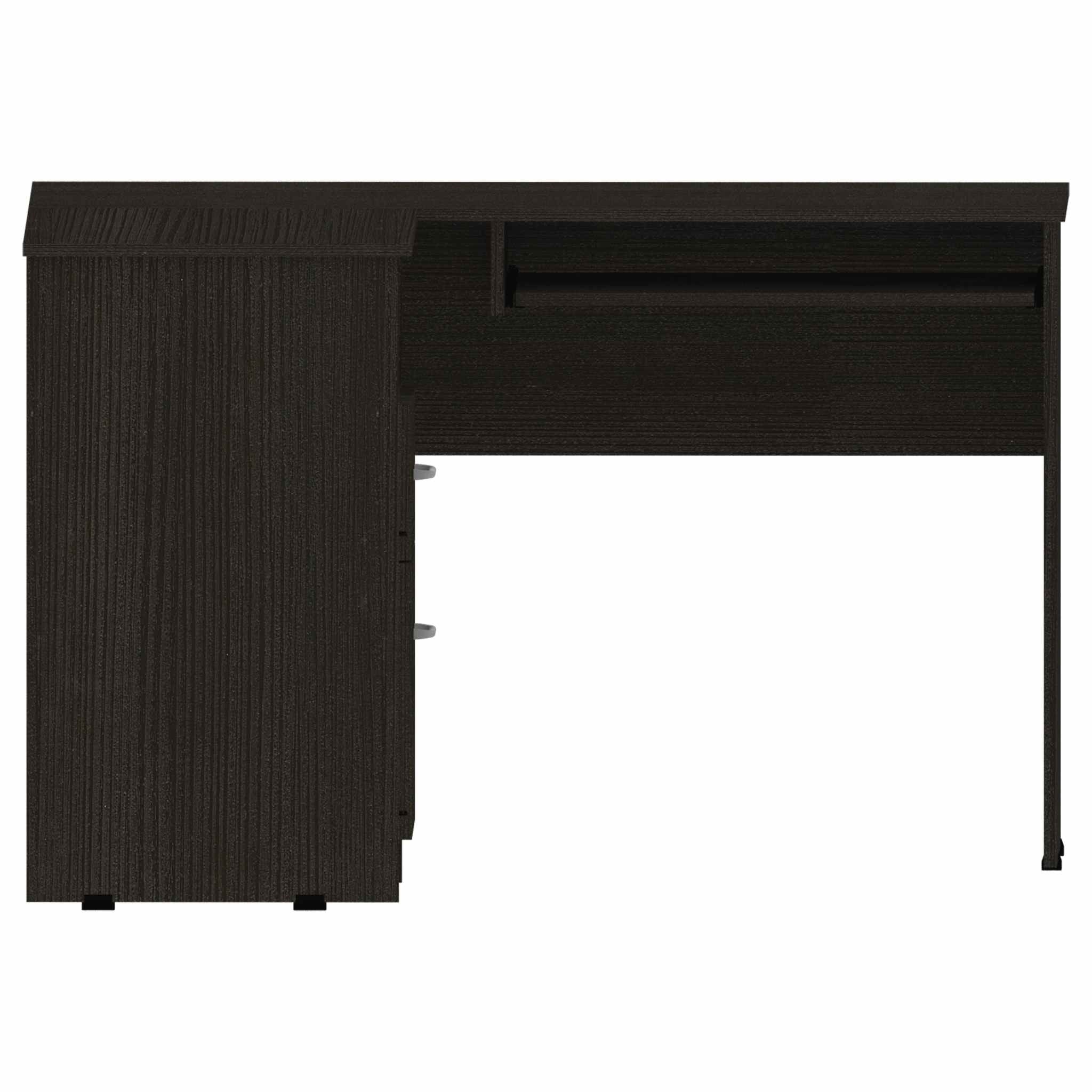 Thorpe Black L Shaped Computer Desk By Homeroots - Image 5