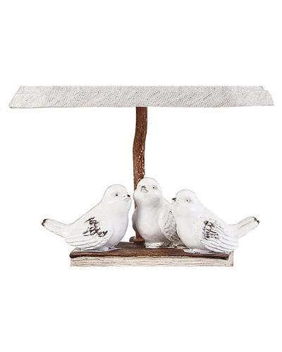 Three feathered Friends Atop a Stack of Books Accent Lamp By Homeroots - Image 2