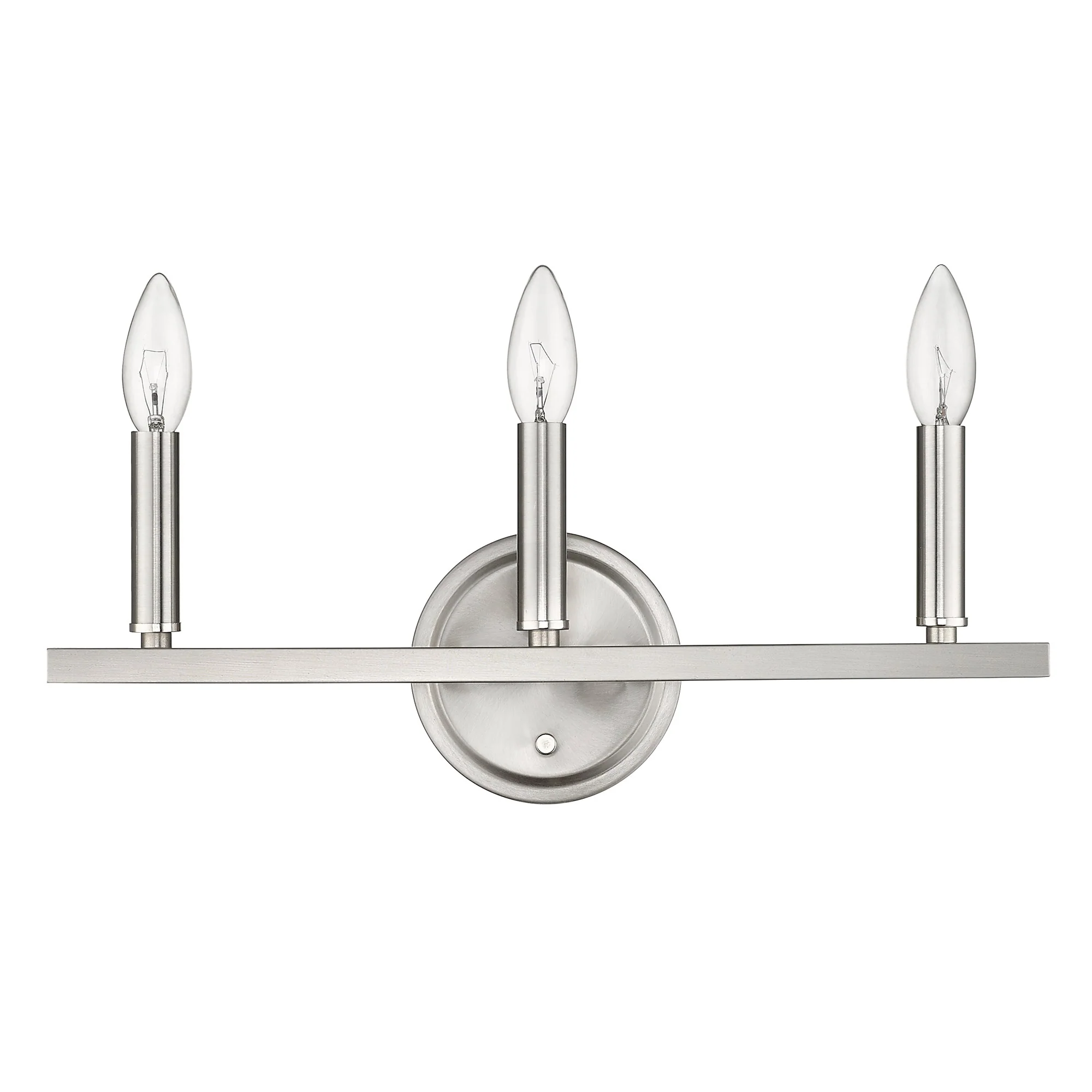 Three Light Silver Wall Sconce By Homeroots - Image 6