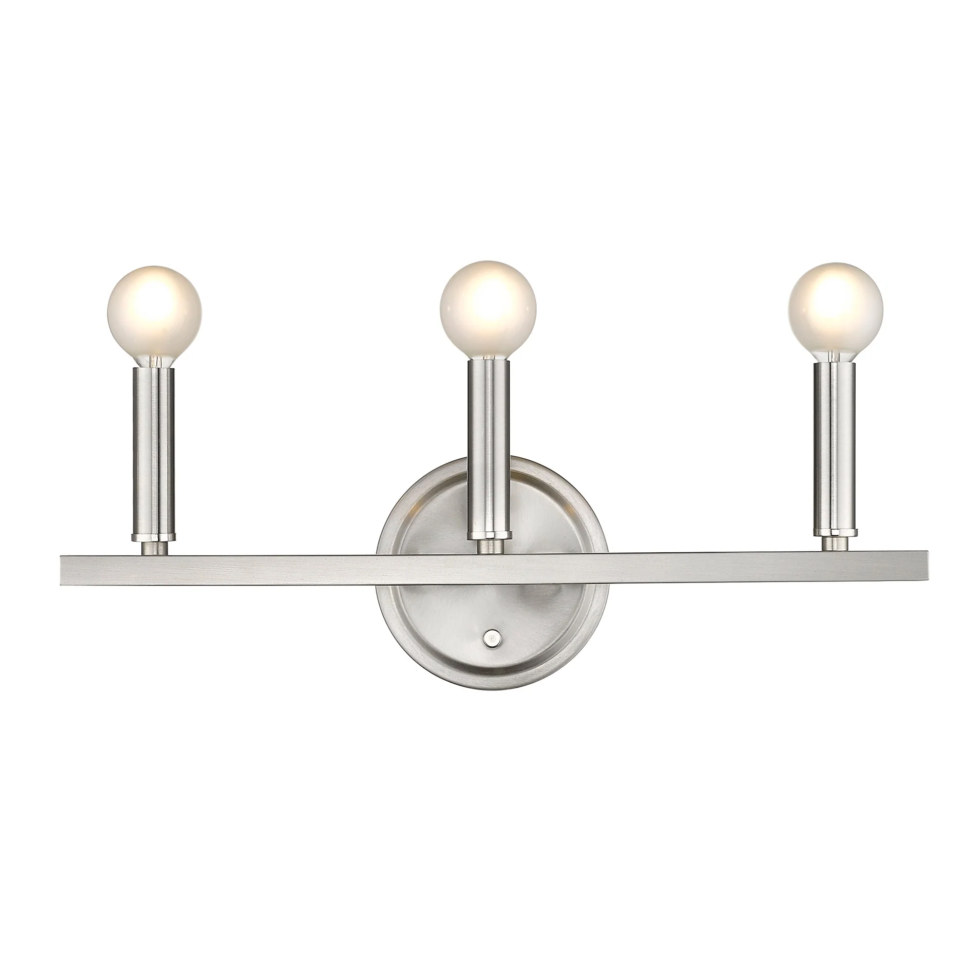 Three Light Silver Wall Sconce By Homeroots - Image 7