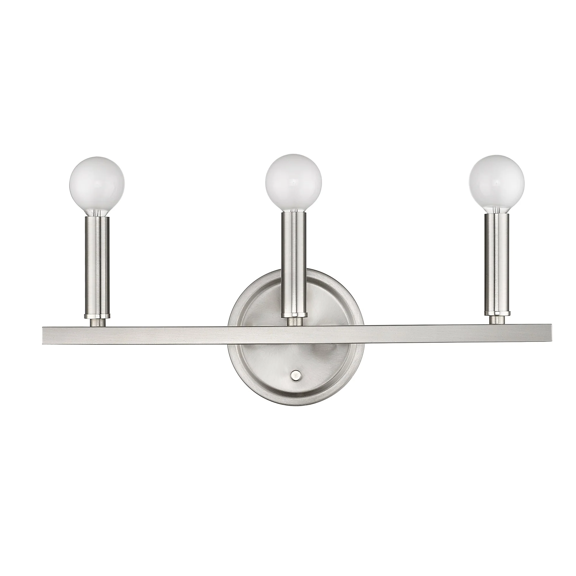 Three Light Silver Wall Sconce By Homeroots - Image 8