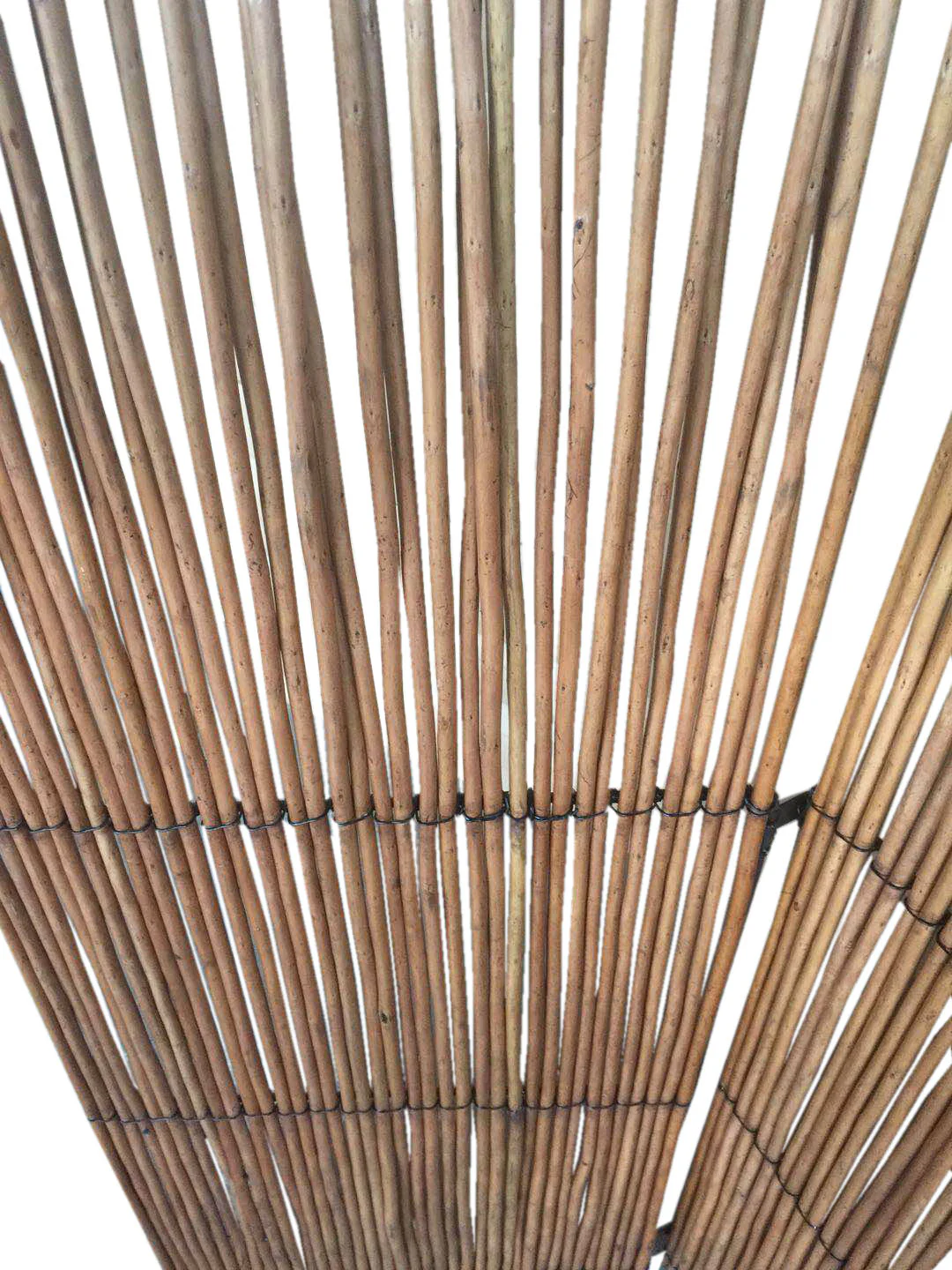 Three Panel Natural Willow Room Divider Screen By Homeroots - Image 3