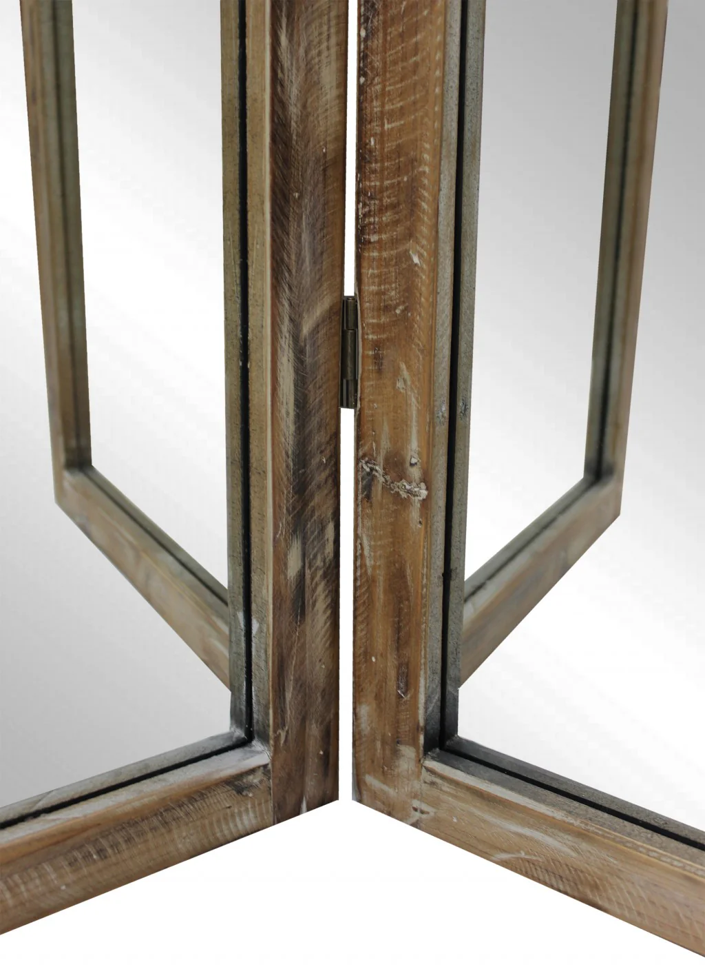 Three Panel Natural Zig Zag Wood Room Divider Screen By Homeroots - Image 5