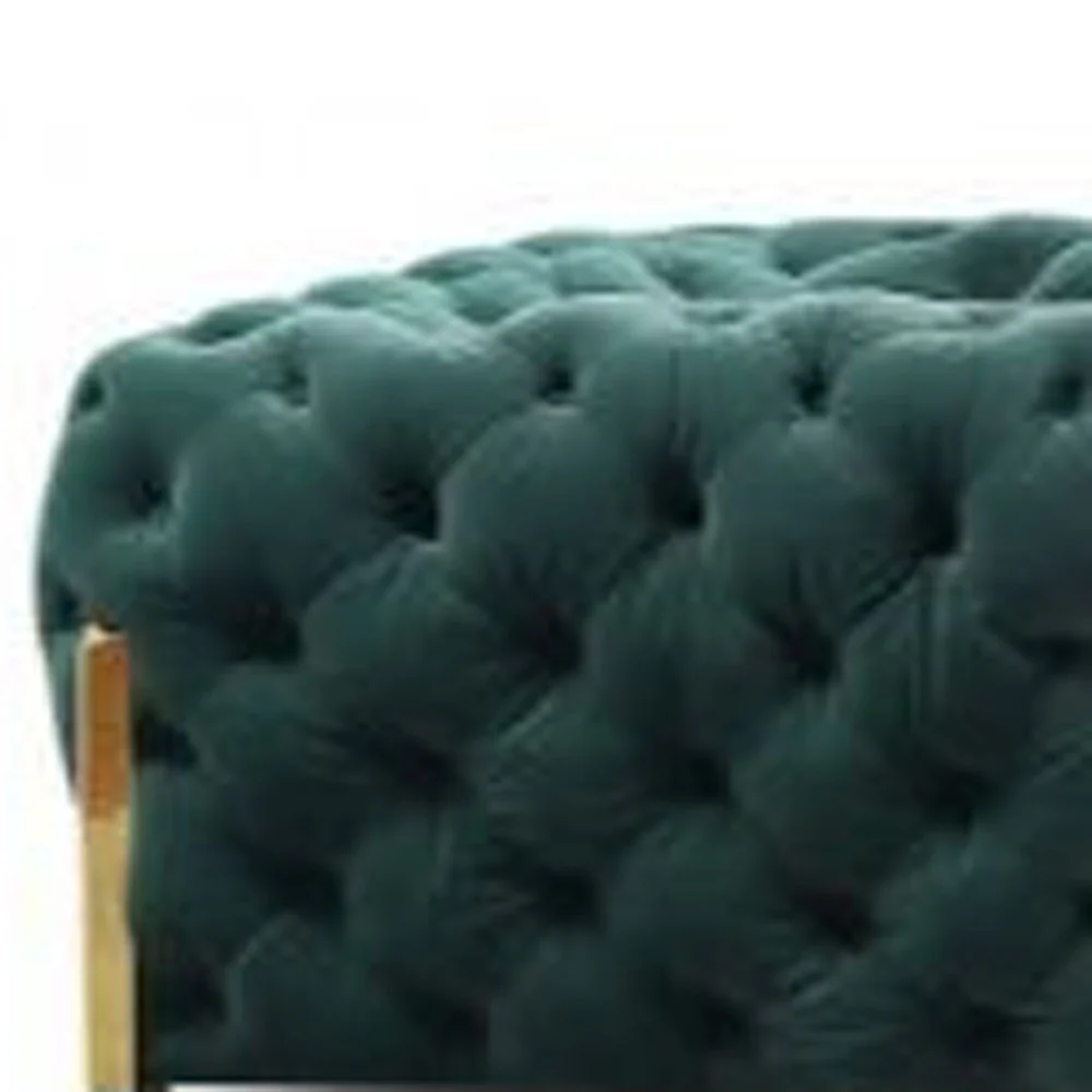 Three Piece Green Velvet Six Person Seating Set By Homeroots - Image 5