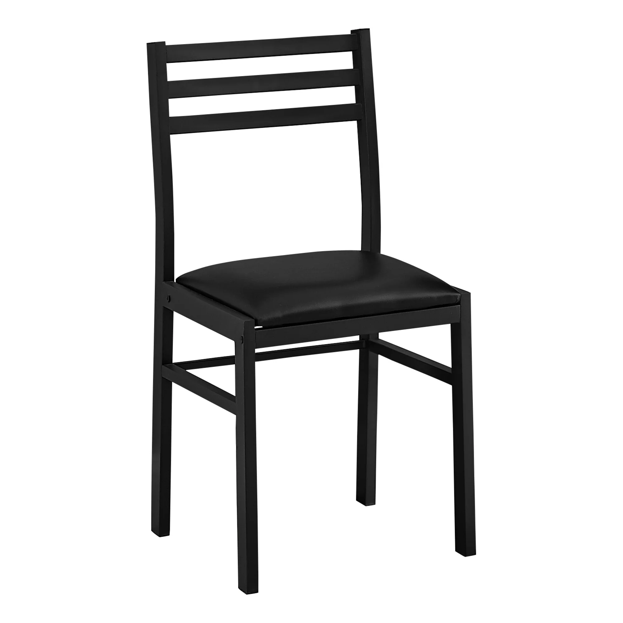 Three Piece Taupe and Black Round Dining Set with Two Chairs By Homeroots - Image 8