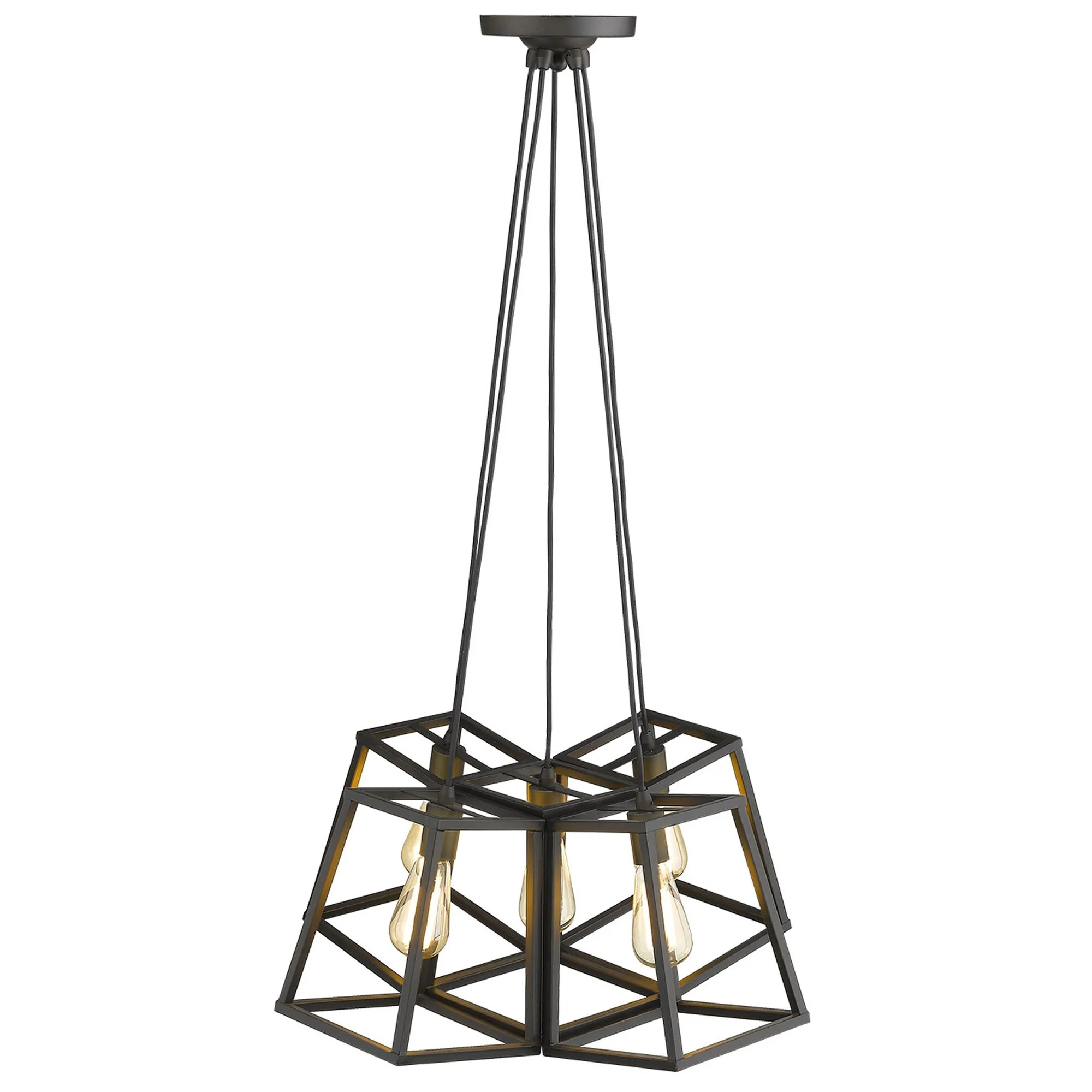 Tiberton 5-Light Oil-Rubbed Bronze Chandelier By Homeroots - Image 3